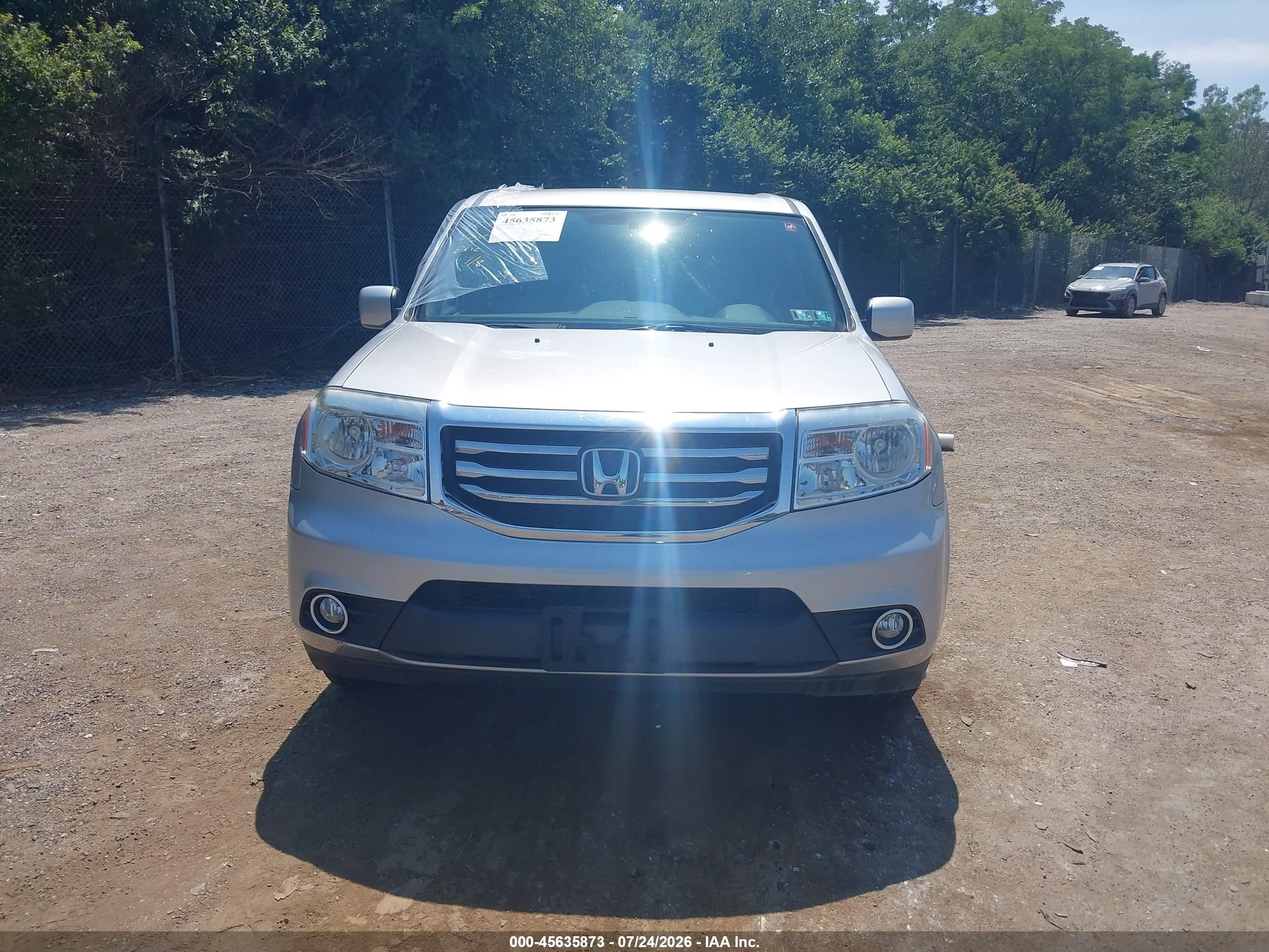 2015 Honda Pilot Ex Silver vin: 5FNYF4H40FB027872