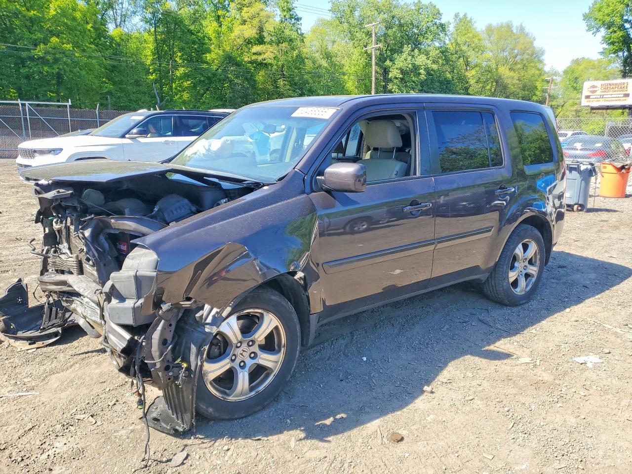 2015 Honda Pilot Ex Brown vin: 5FNYF4H40FB042548