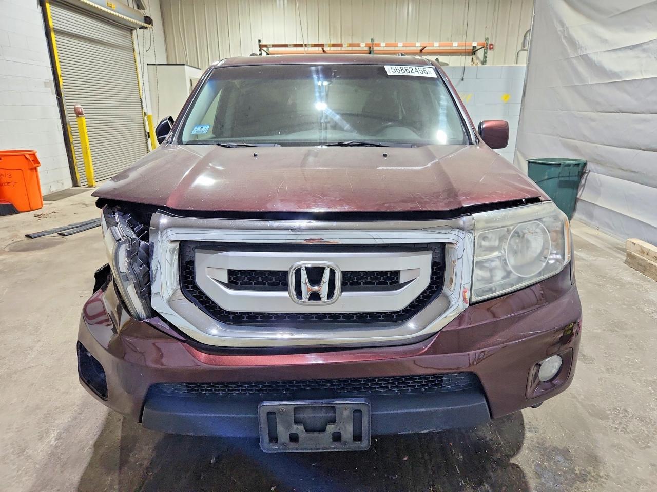 2011 Honda Pilot Ex Maroon vin: 5FNYF4H41BB005552