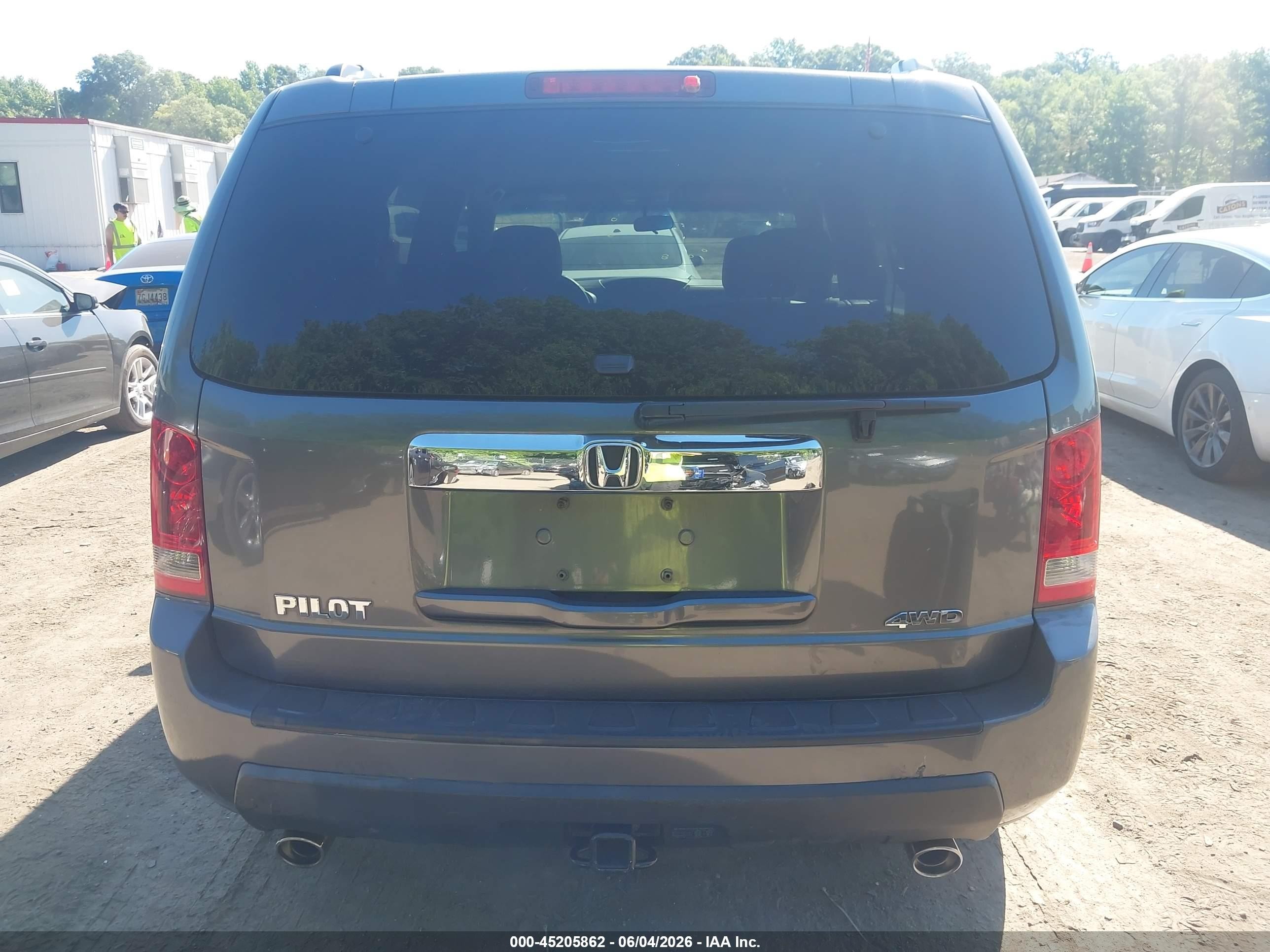2011 Honda Pilot Ex Gray vin: 5FNYF4H41BB034419