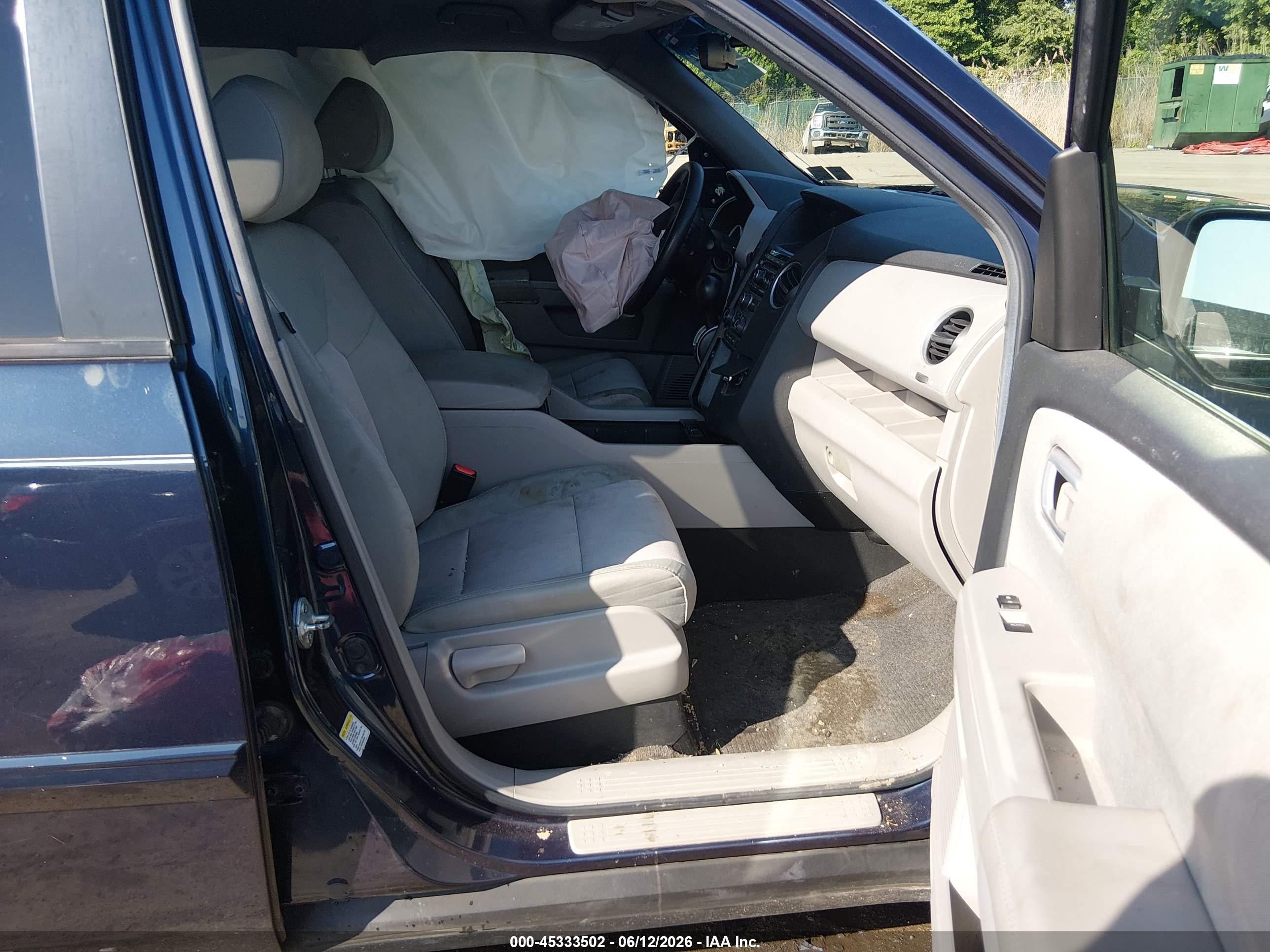 2012 Honda Pilot Ex Blue vin: 5FNYF4H41CB003589