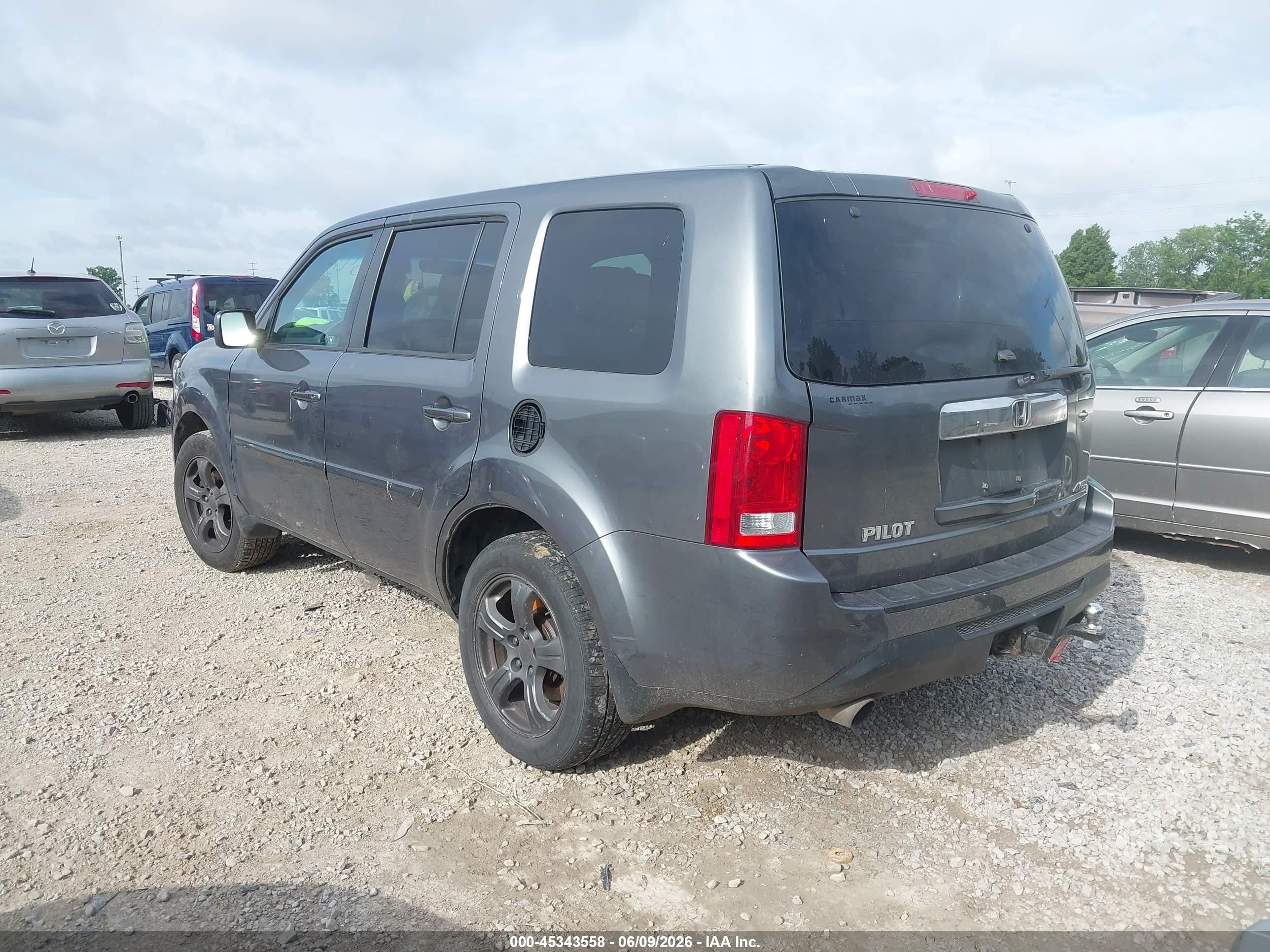 2012 Honda Pilot Ex Gray vin: 5FNYF4H41CB012728