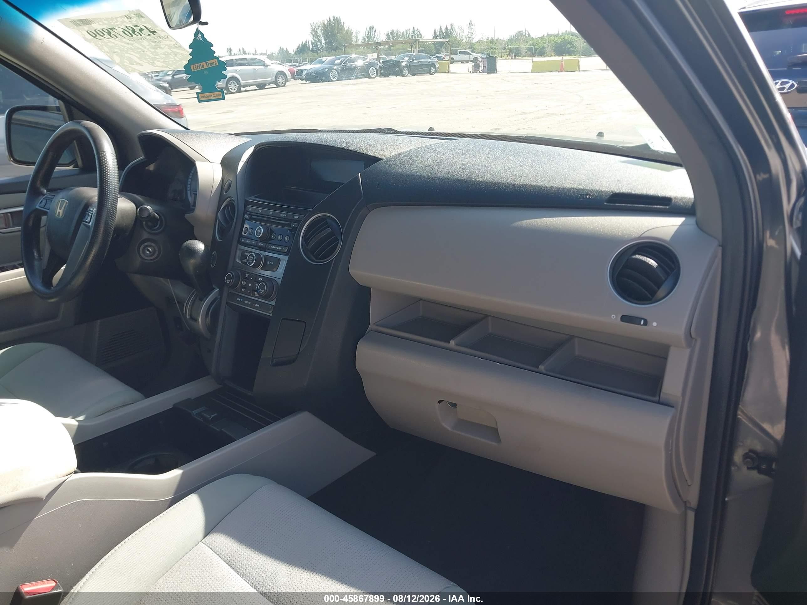 2012 Honda Pilot Ex Gray vin: 5FNYF4H41CB050184