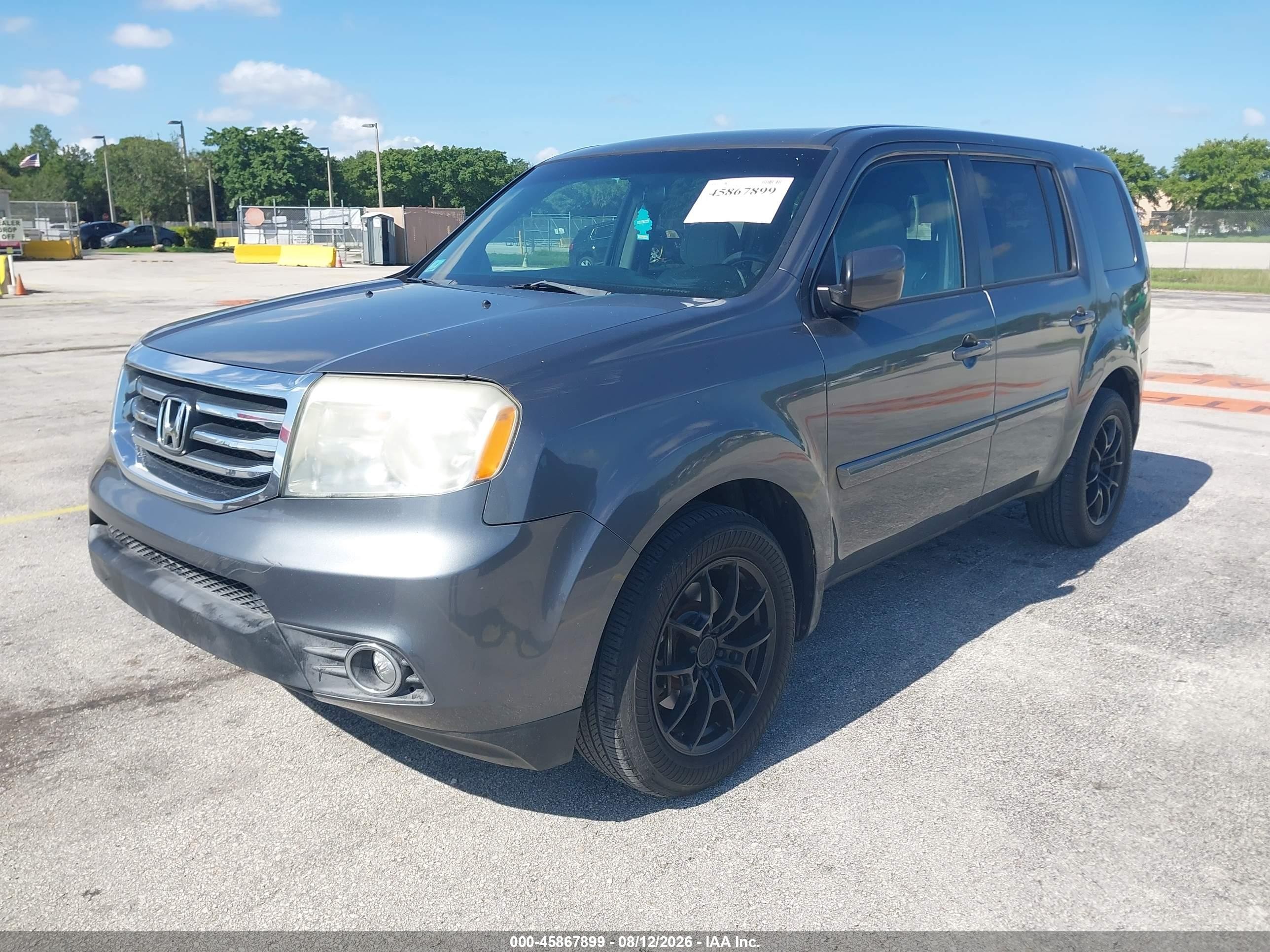 2012 Honda Pilot Ex Gray vin: 5FNYF4H41CB050184
