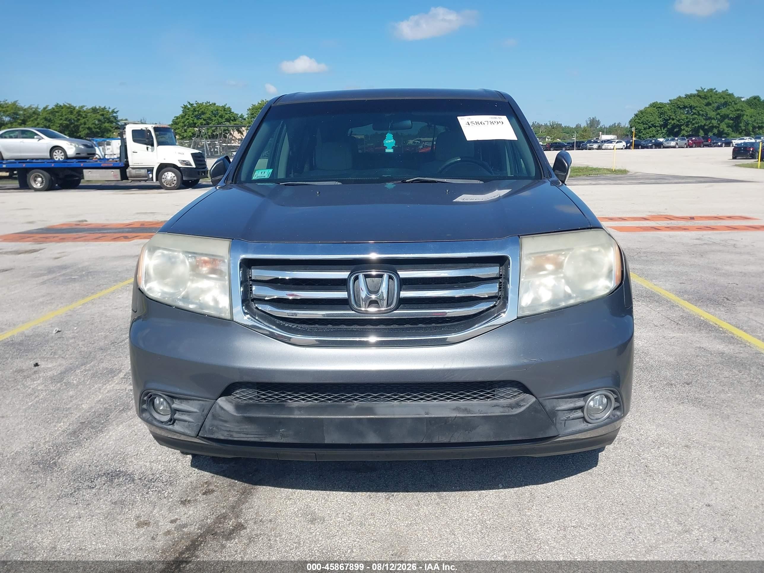 2012 Honda Pilot Ex Gray vin: 5FNYF4H41CB050184