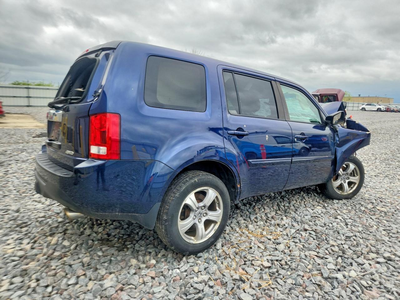2013 Honda Pilot Ex Blue vin: 5FNYF4H41DB023486
