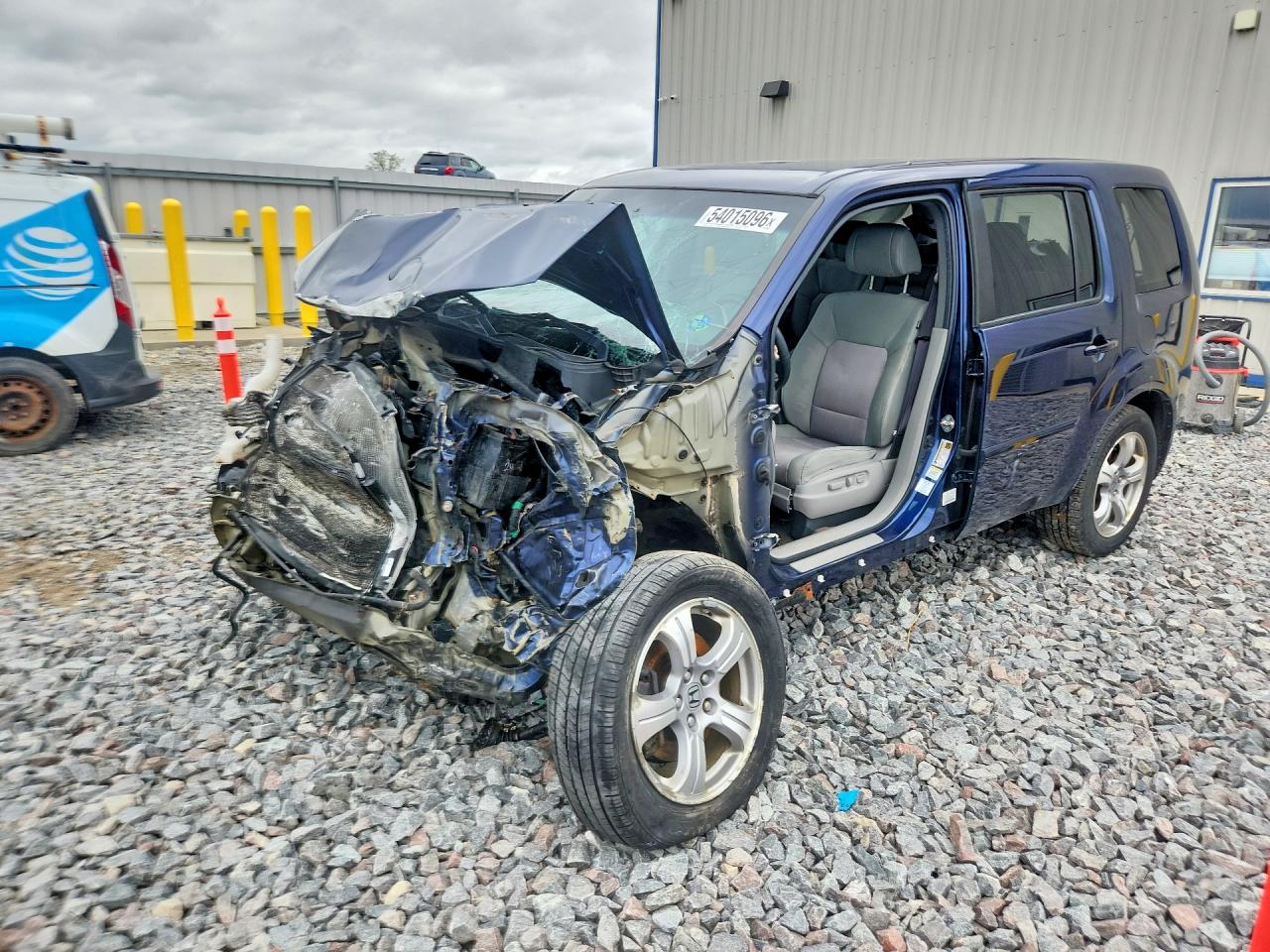 2013 Honda Pilot Ex Blue vin: 5FNYF4H41DB023486