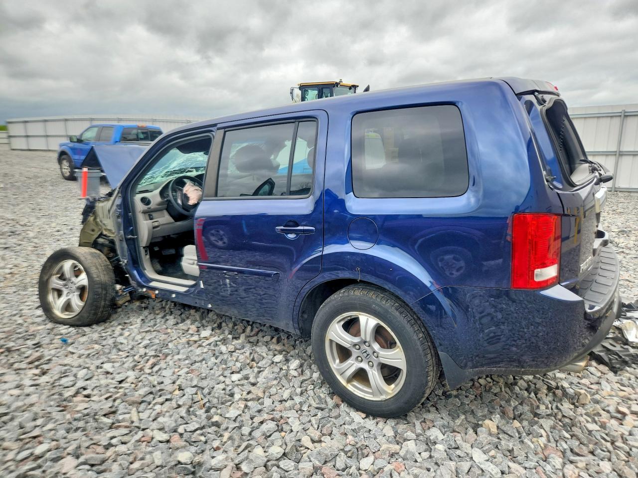 2013 Honda Pilot Ex Blue vin: 5FNYF4H41DB023486