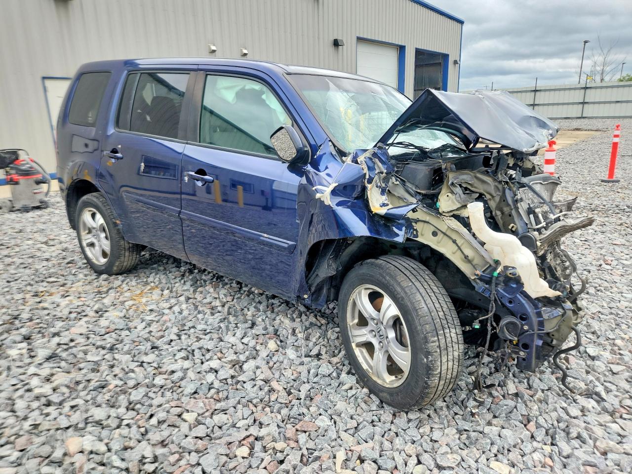 2013 Honda Pilot Ex Blue vin: 5FNYF4H41DB023486