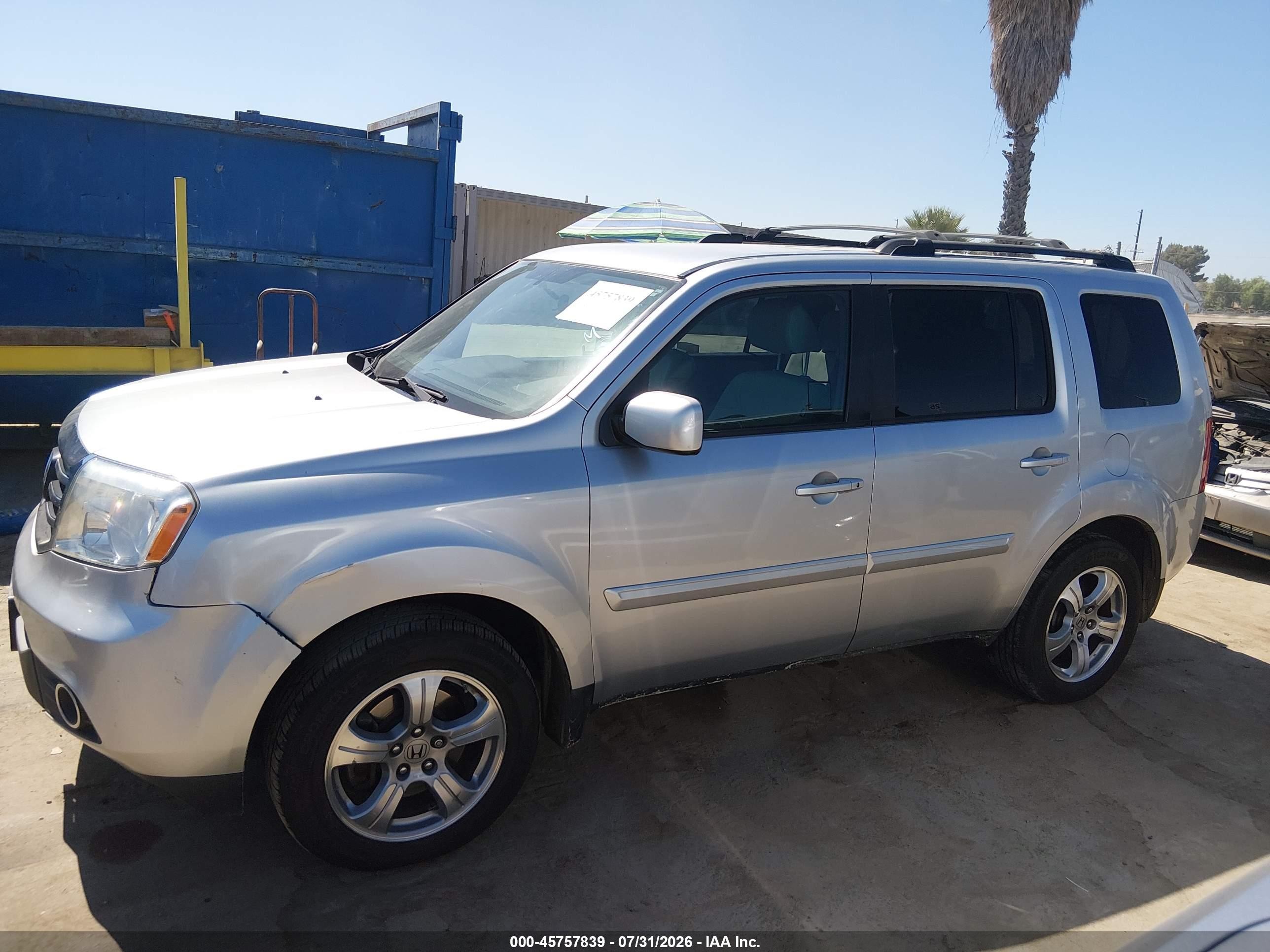 2013 Honda Pilot Ex Silver vin: 5FNYF4H41DB025173
