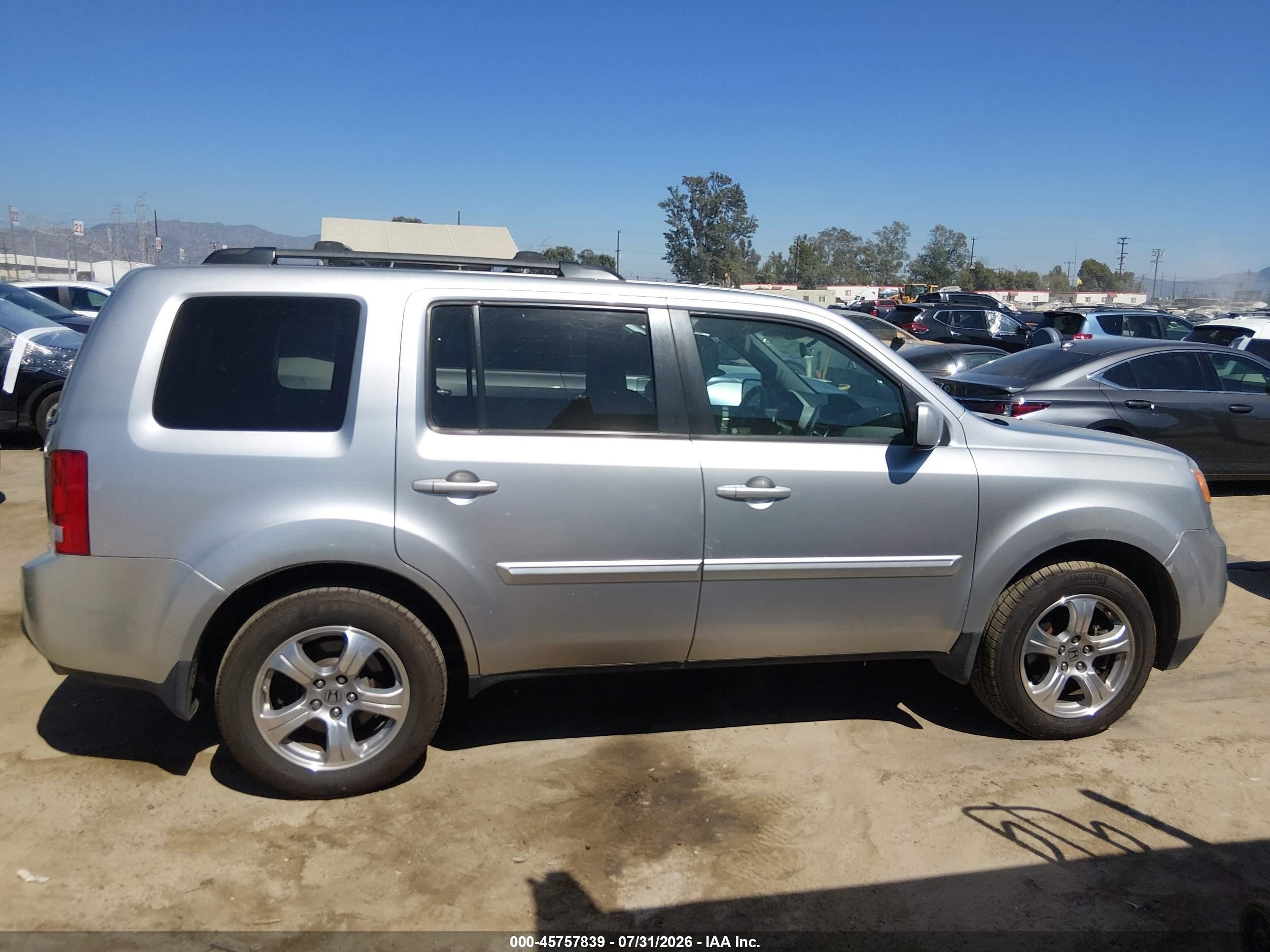 2013 Honda Pilot Ex Silver vin: 5FNYF4H41DB025173