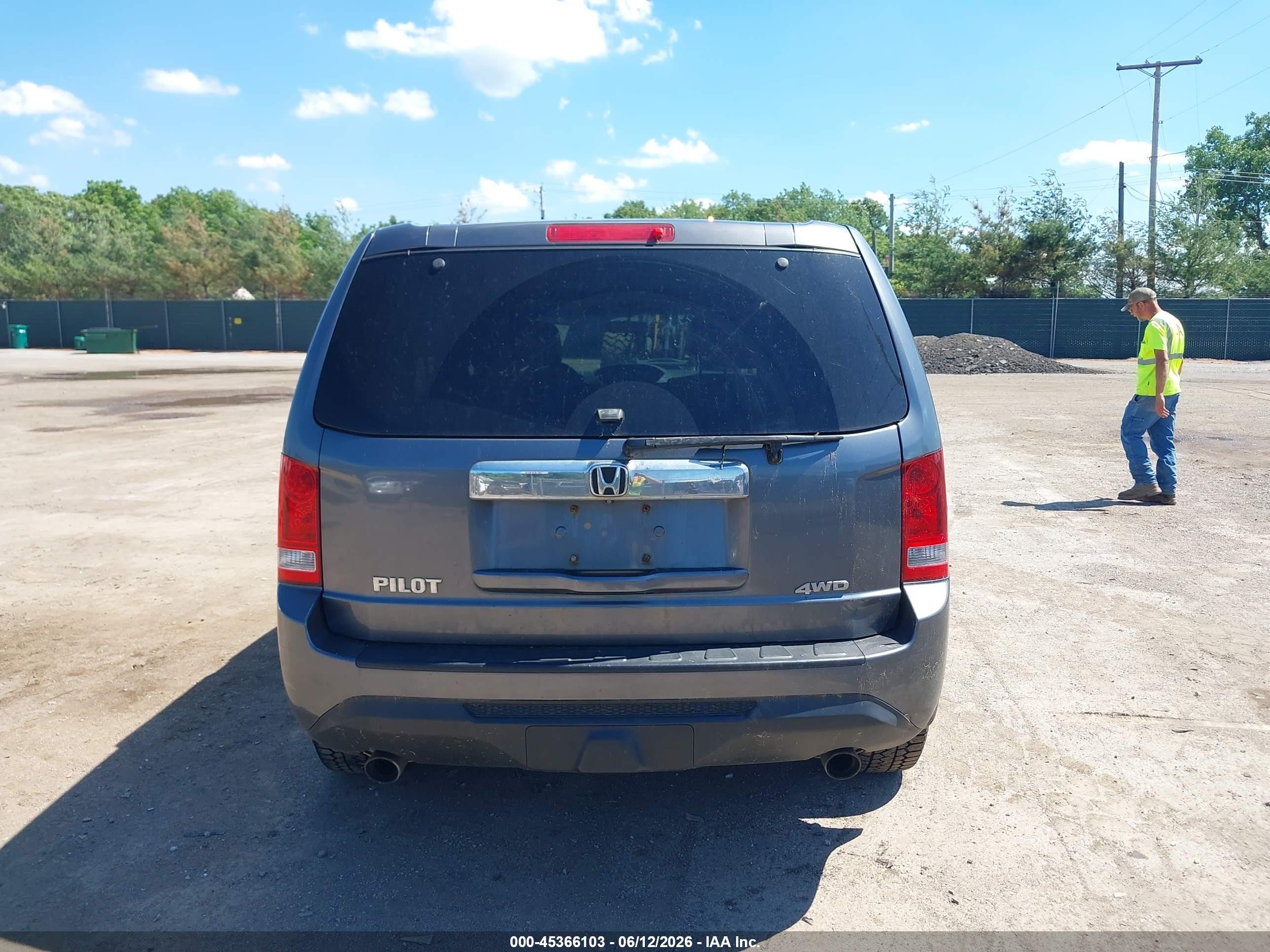 2013 Honda Pilot Ex Gray vin: 5FNYF4H41DB034651