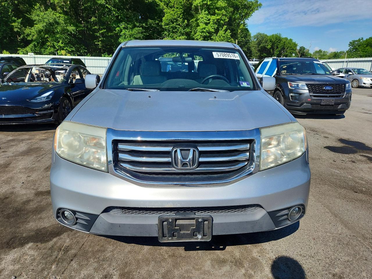 2013 Honda Pilot Ex Silver vin: 5FNYF4H41DB041910