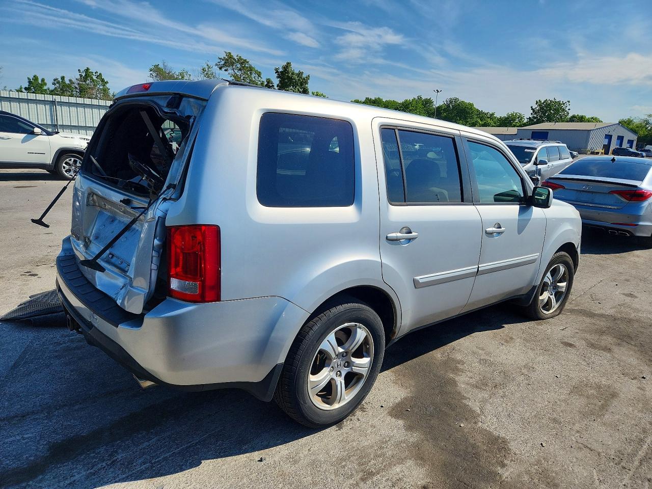 2013 Honda Pilot Ex Silver vin: 5FNYF4H41DB041910