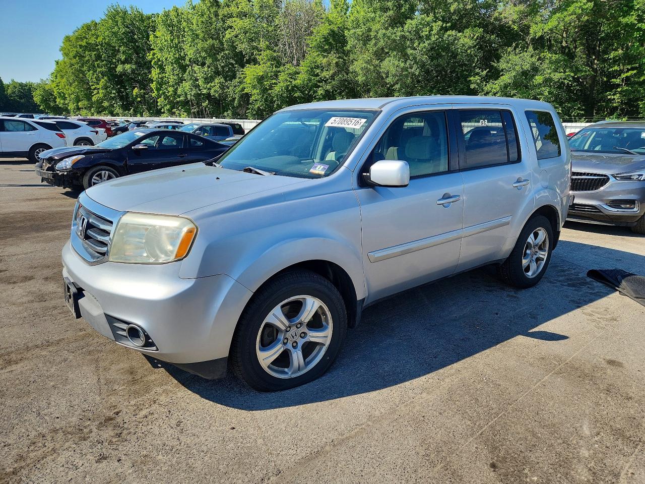2013 Honda Pilot Ex Silver vin: 5FNYF4H41DB041910