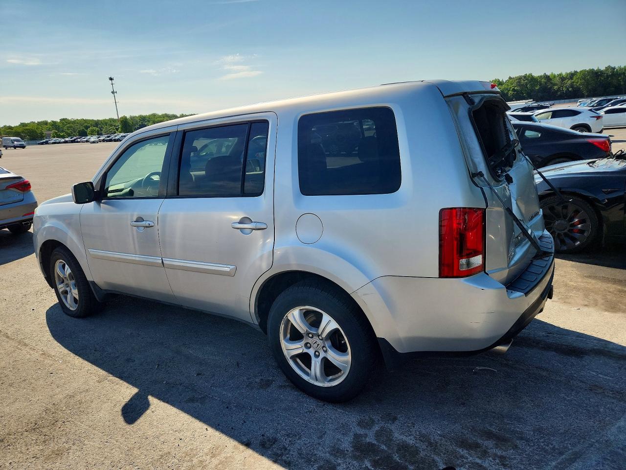 2013 Honda Pilot Ex Silver vin: 5FNYF4H41DB041910