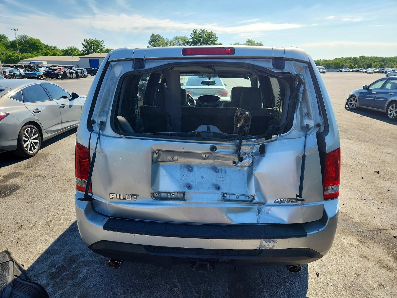 2013 Honda Pilot Ex Silver vin: 5FNYF4H41DB041910