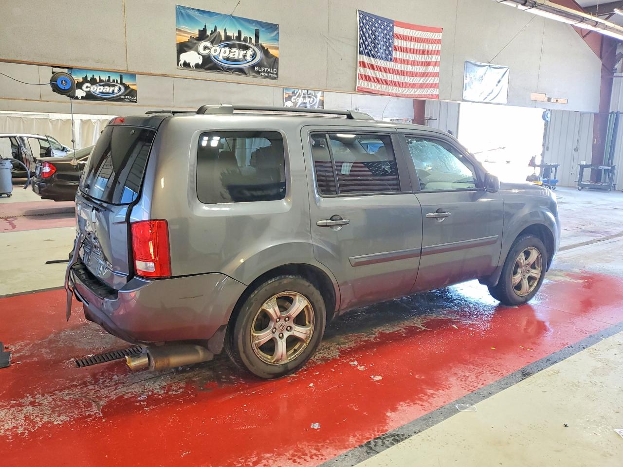 2013 Honda Pilot Ex Gray vin: 5FNYF4H41DB046525