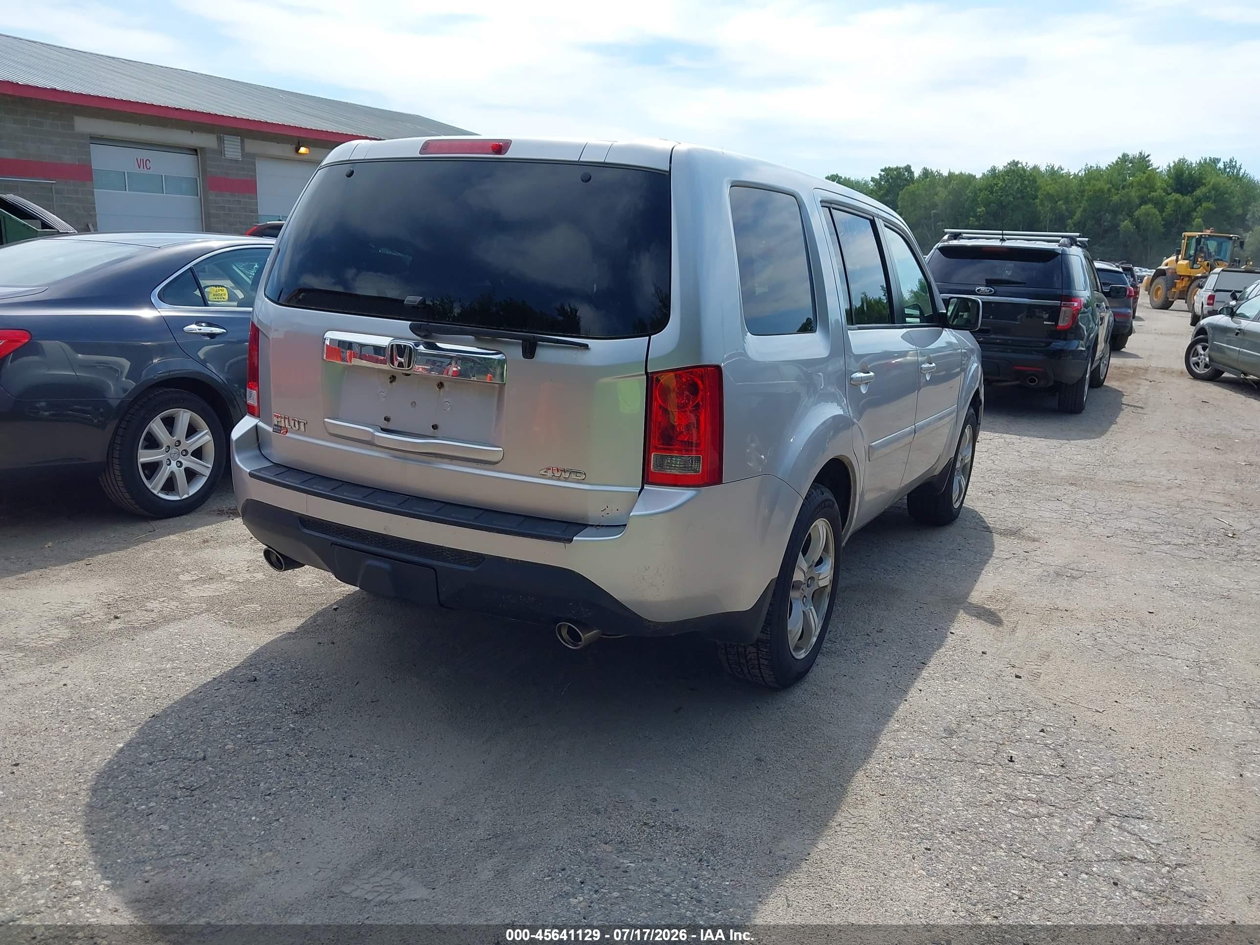 2013 Honda Pilot Ex Silver vin: 5FNYF4H41DB059064