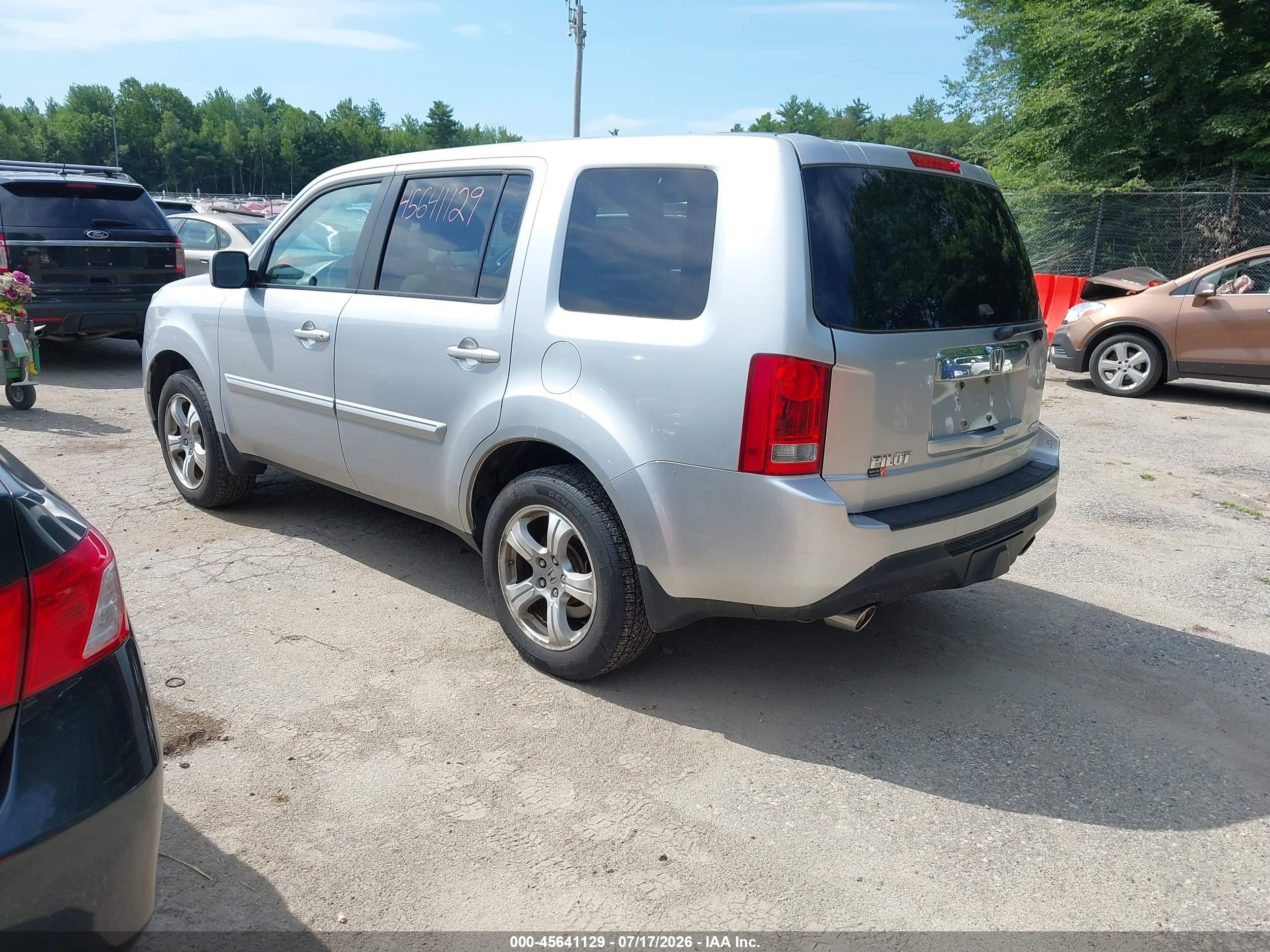 2013 Honda Pilot Ex Silver vin: 5FNYF4H41DB059064