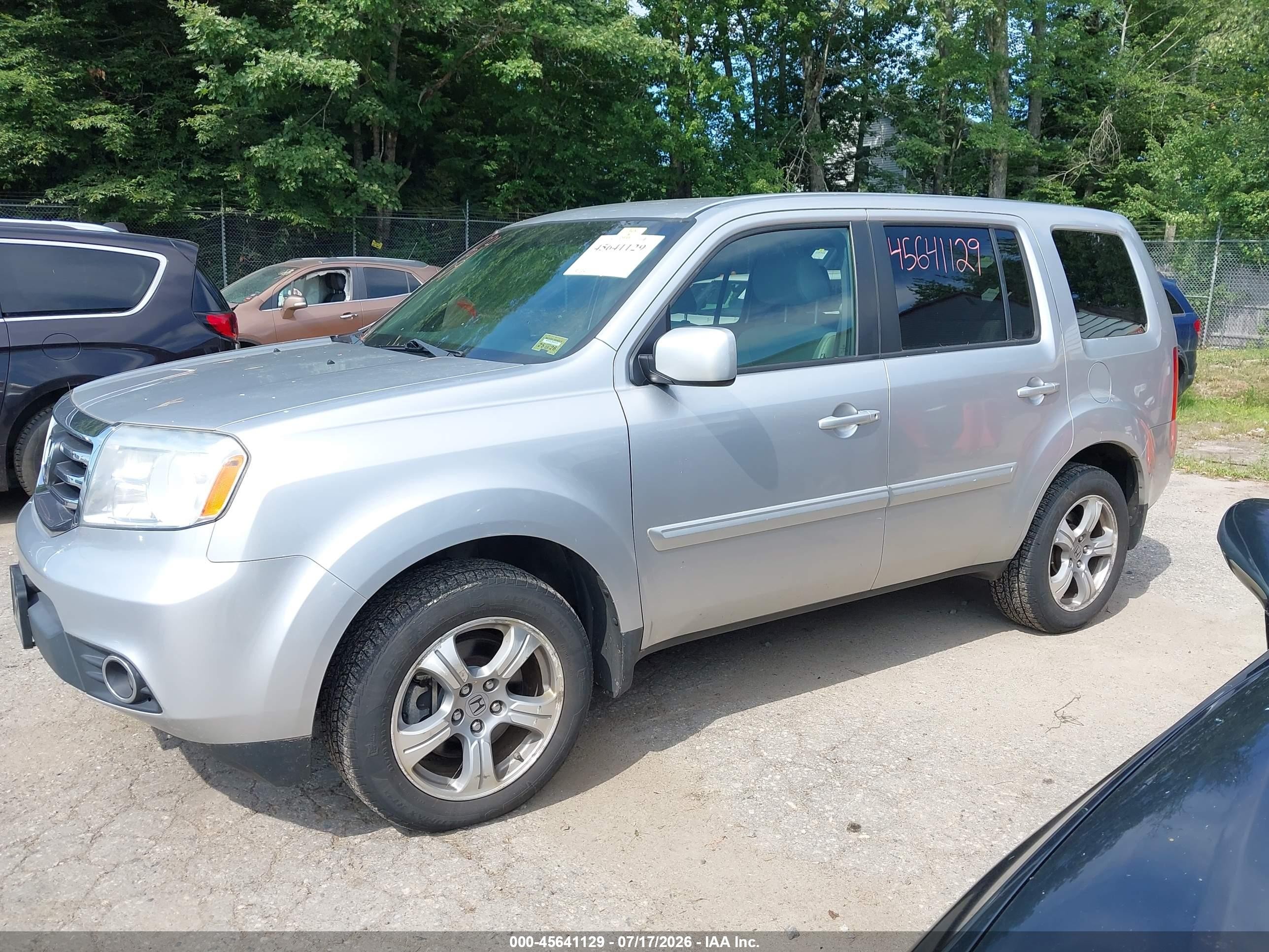 2013 Honda Pilot Ex Silver vin: 5FNYF4H41DB059064