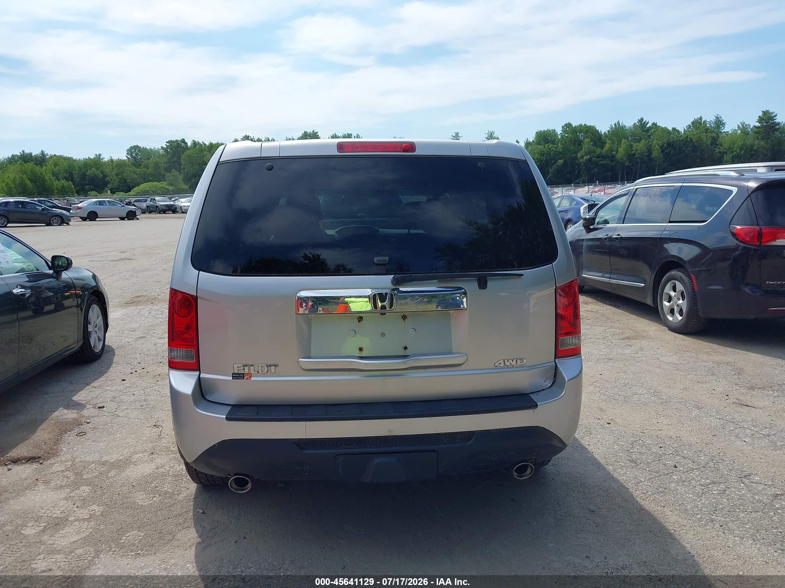 2013 Honda Pilot Ex Silver vin: 5FNYF4H41DB059064