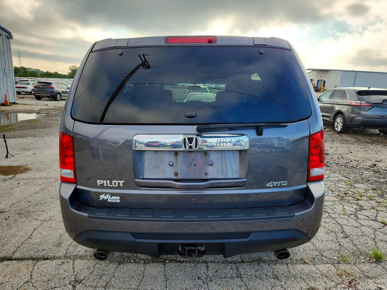 2014 Honda Pilot Ex Gray vin: 5FNYF4H41EB005684