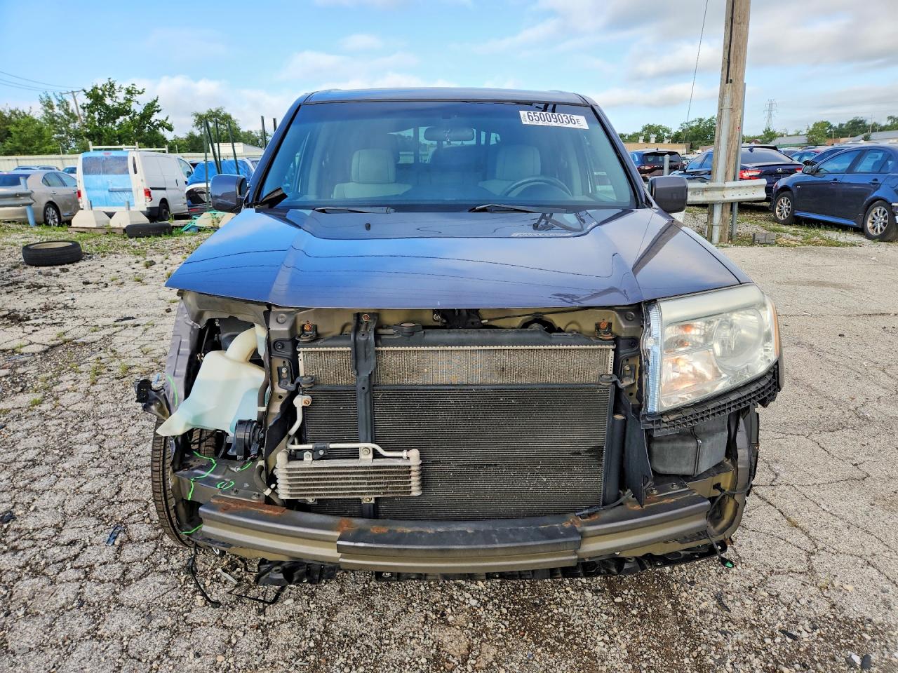 2014 Honda Pilot Ex Gray vin: 5FNYF4H41EB005684