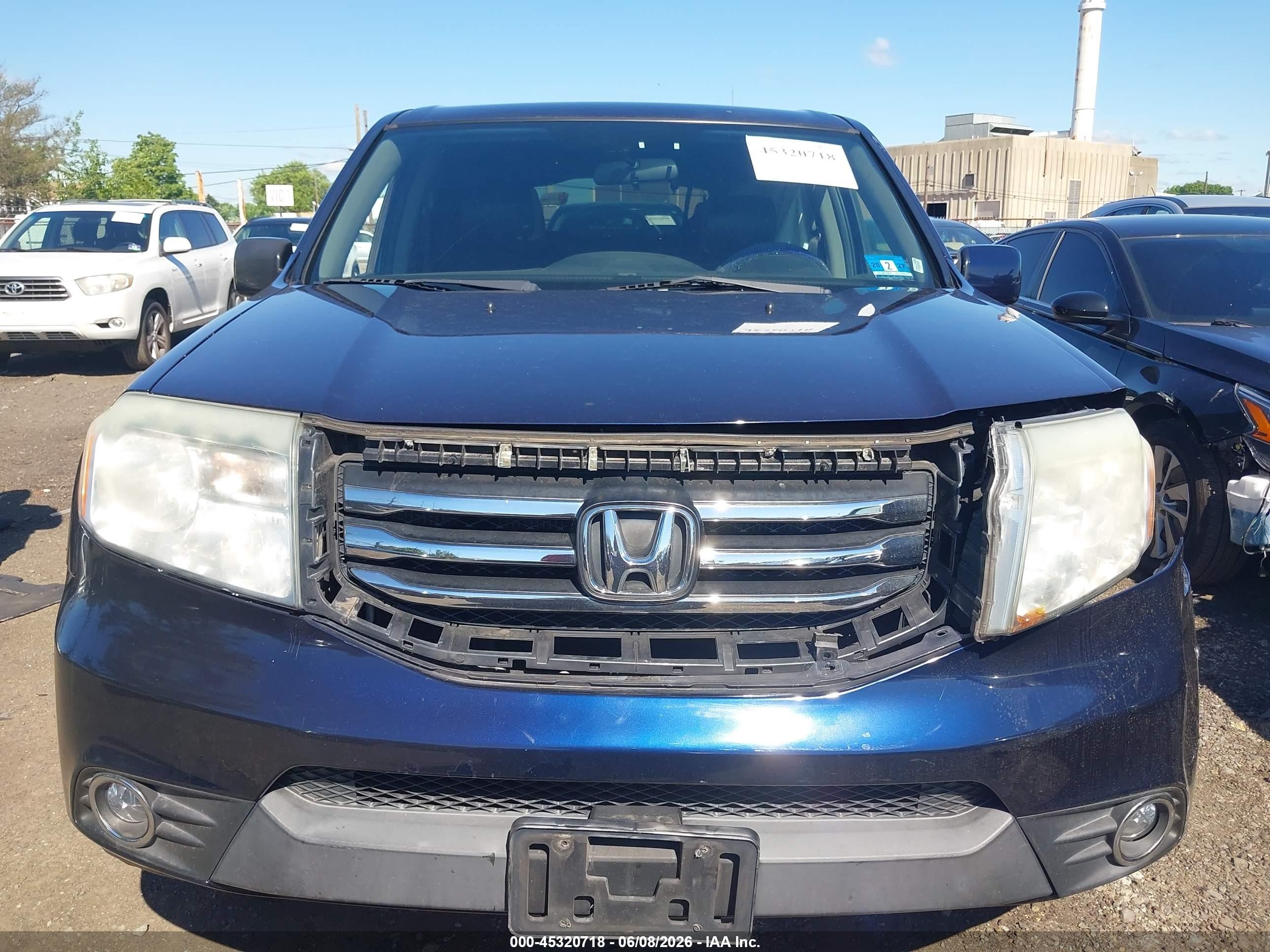 2014 Honda Pilot Ex Синий vin: 5FNYF4H41EB011274