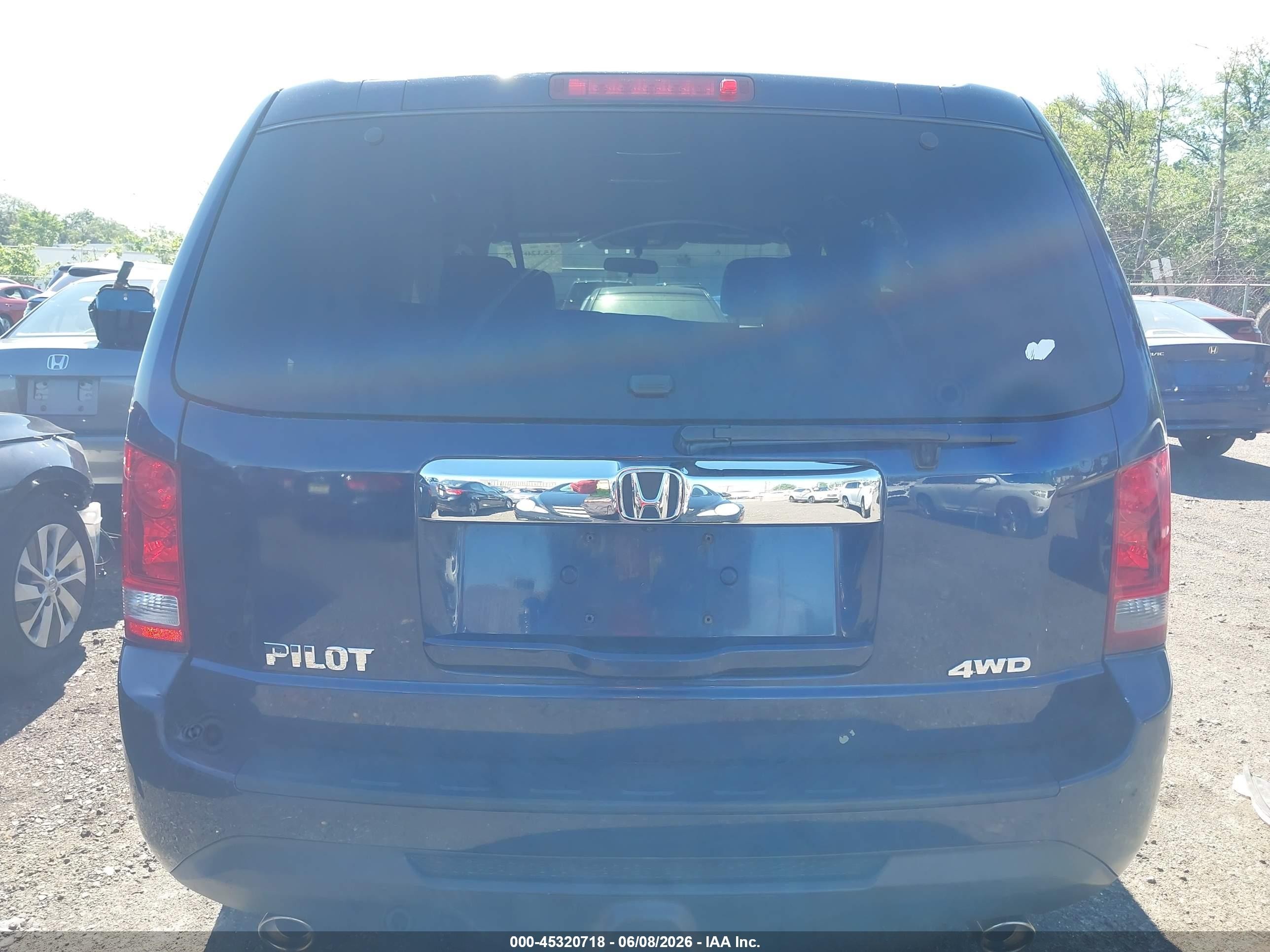 2014 Honda Pilot Ex Синий vin: 5FNYF4H41EB011274