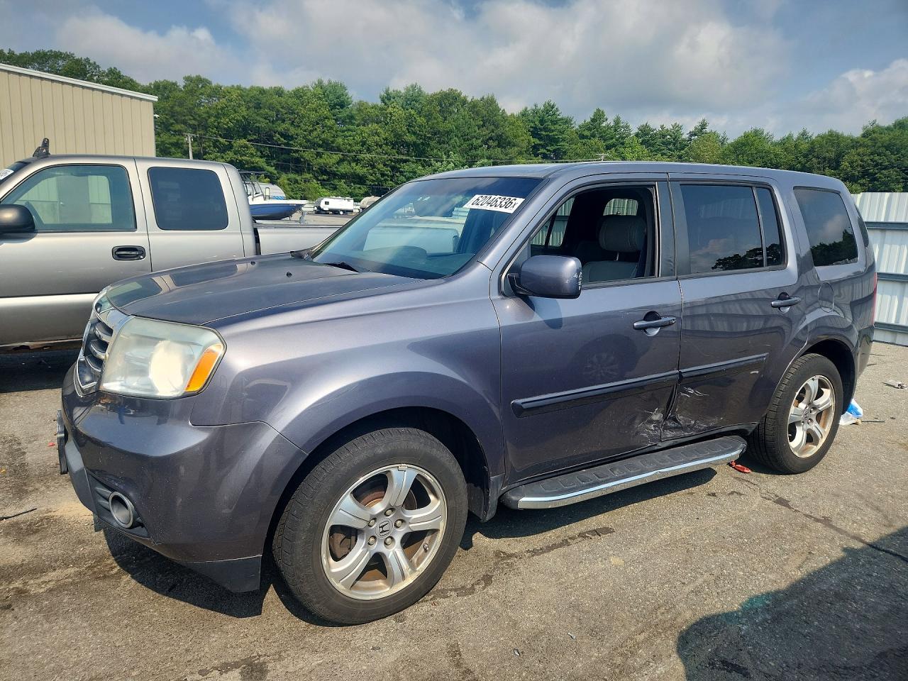 2014 Honda Pilot Ex Серый vin: 5FNYF4H41EB014515