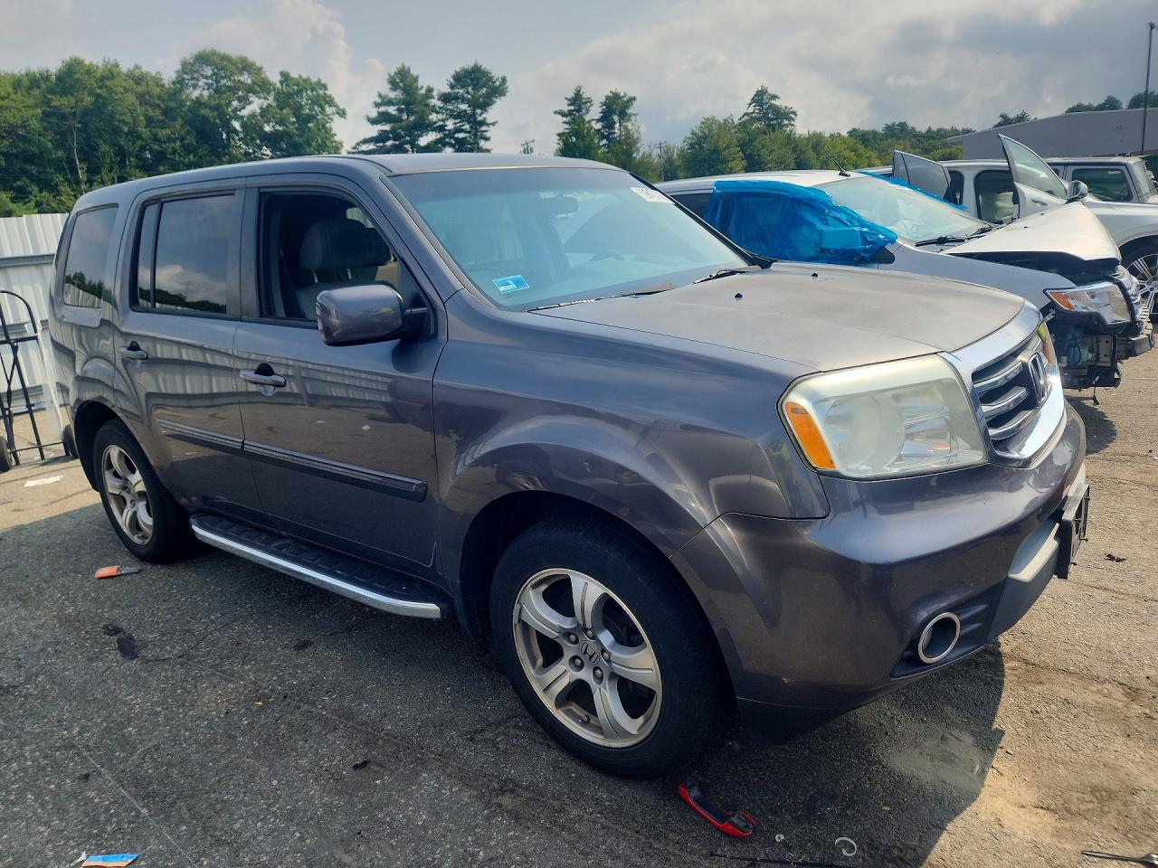 2014 Honda Pilot Ex Серый vin: 5FNYF4H41EB014515