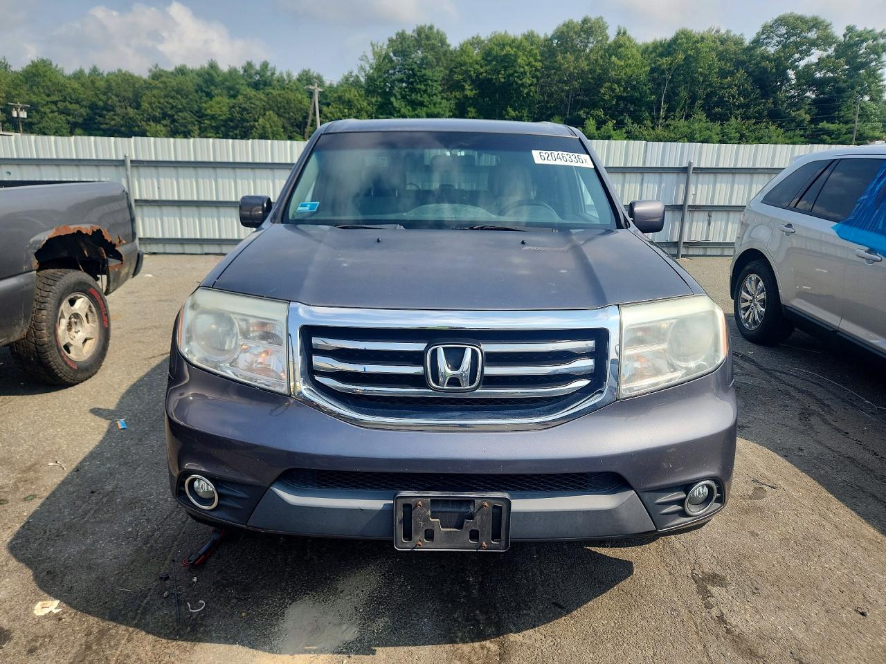 2014 Honda Pilot Ex Серый vin: 5FNYF4H41EB014515