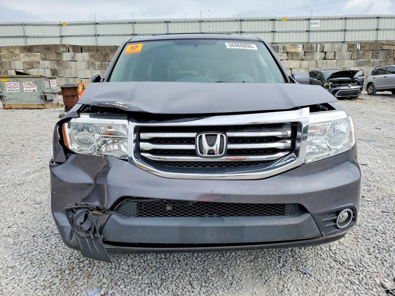 2015 Honda Pilot Ex Gray vin: 5FNYF4H41FB002253