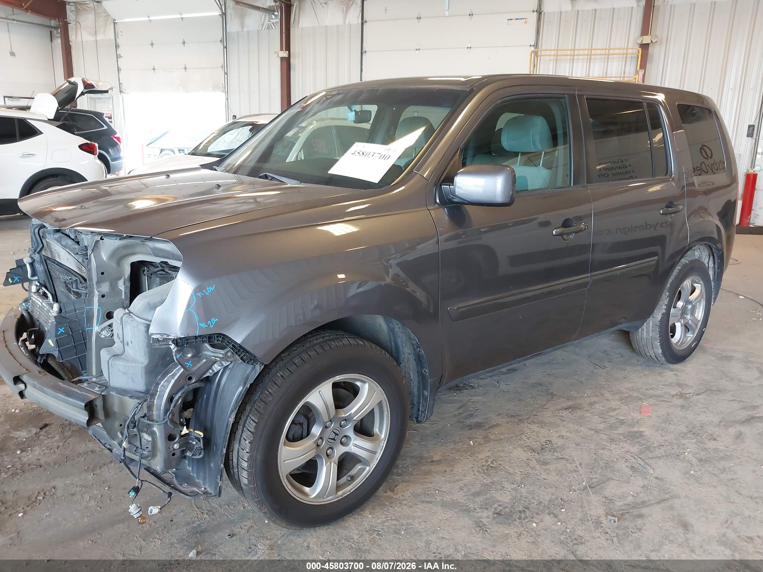 2015 Honda Pilot Ex Gray vin: 5FNYF4H41FB054661
