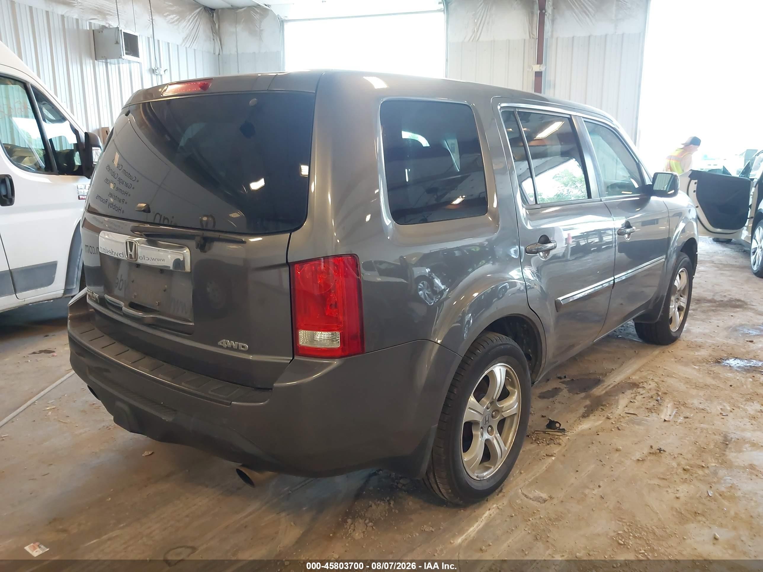 2015 Honda Pilot Ex Gray vin: 5FNYF4H41FB054661