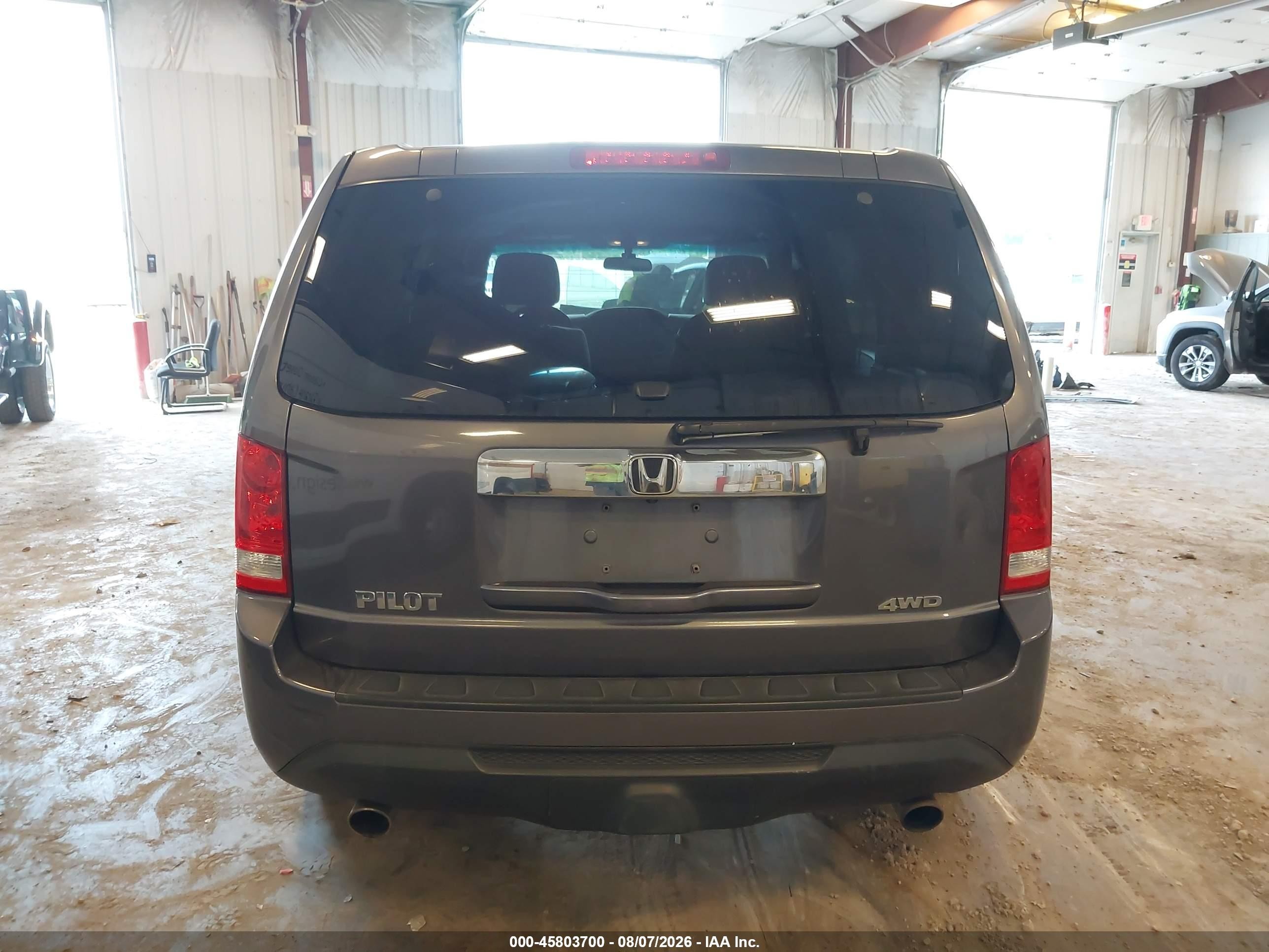 2015 Honda Pilot Ex Gray vin: 5FNYF4H41FB054661