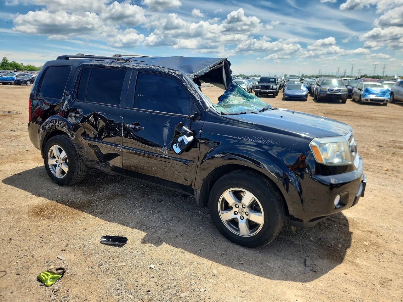 2011 Honda Pilot Ex Black vin: 5FNYF4H42BB065582