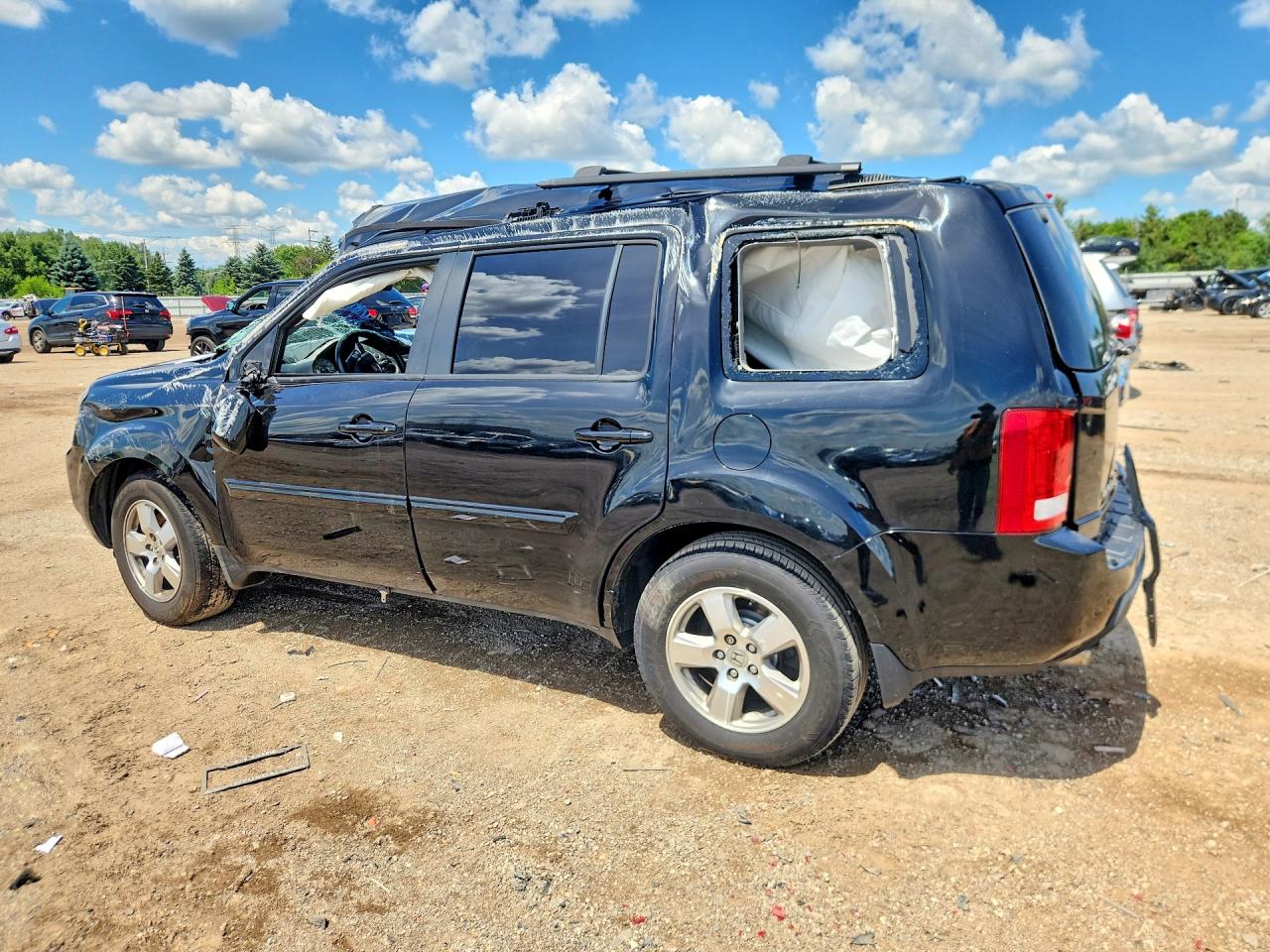 2011 Honda Pilot Ex Black vin: 5FNYF4H42BB065582