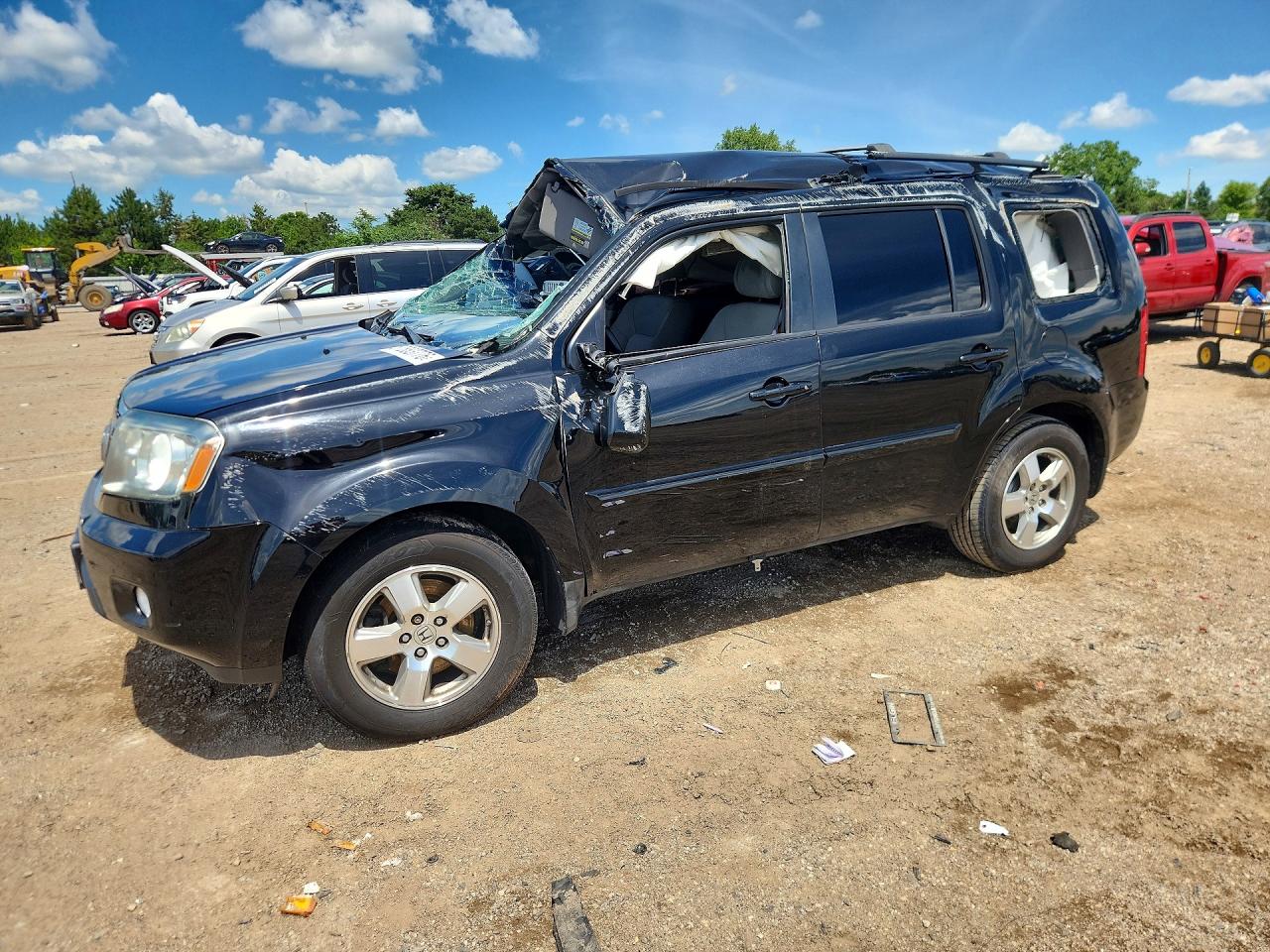 2011 Honda Pilot Ex Black vin: 5FNYF4H42BB065582