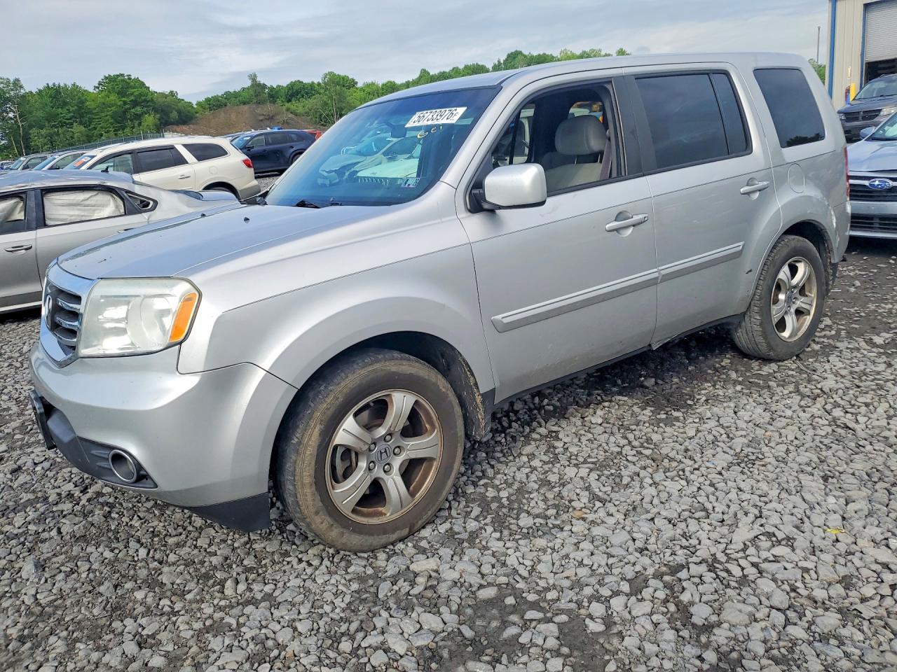2012 Honda Pilot Ex Silver vin: 5FNYF4H42CB002502