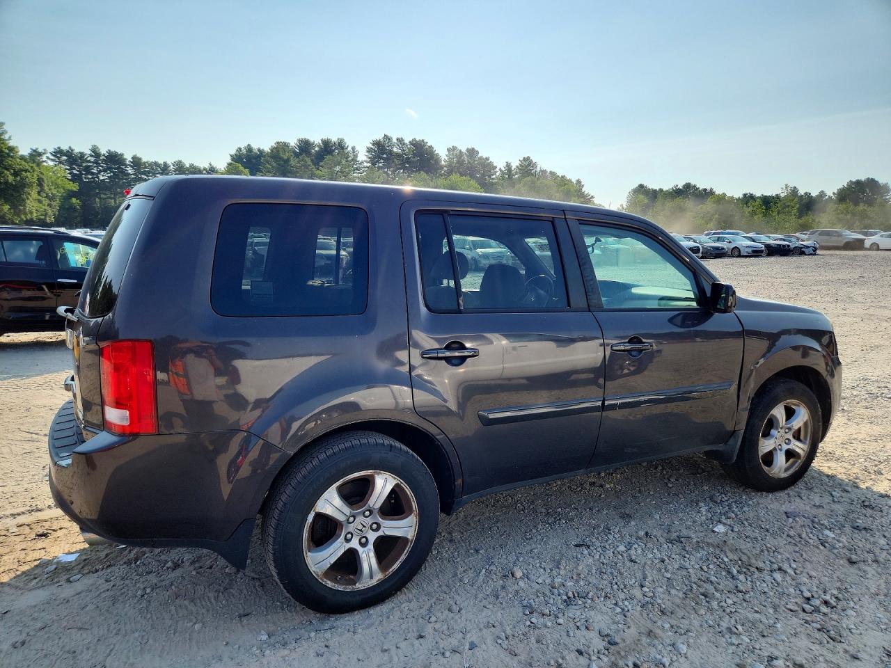 2013 Honda Pilot Ex Gray vin: 5FNYF4H42DB020354