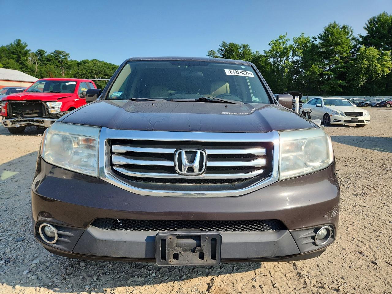 2013 Honda Pilot Ex Gray vin: 5FNYF4H42DB020354