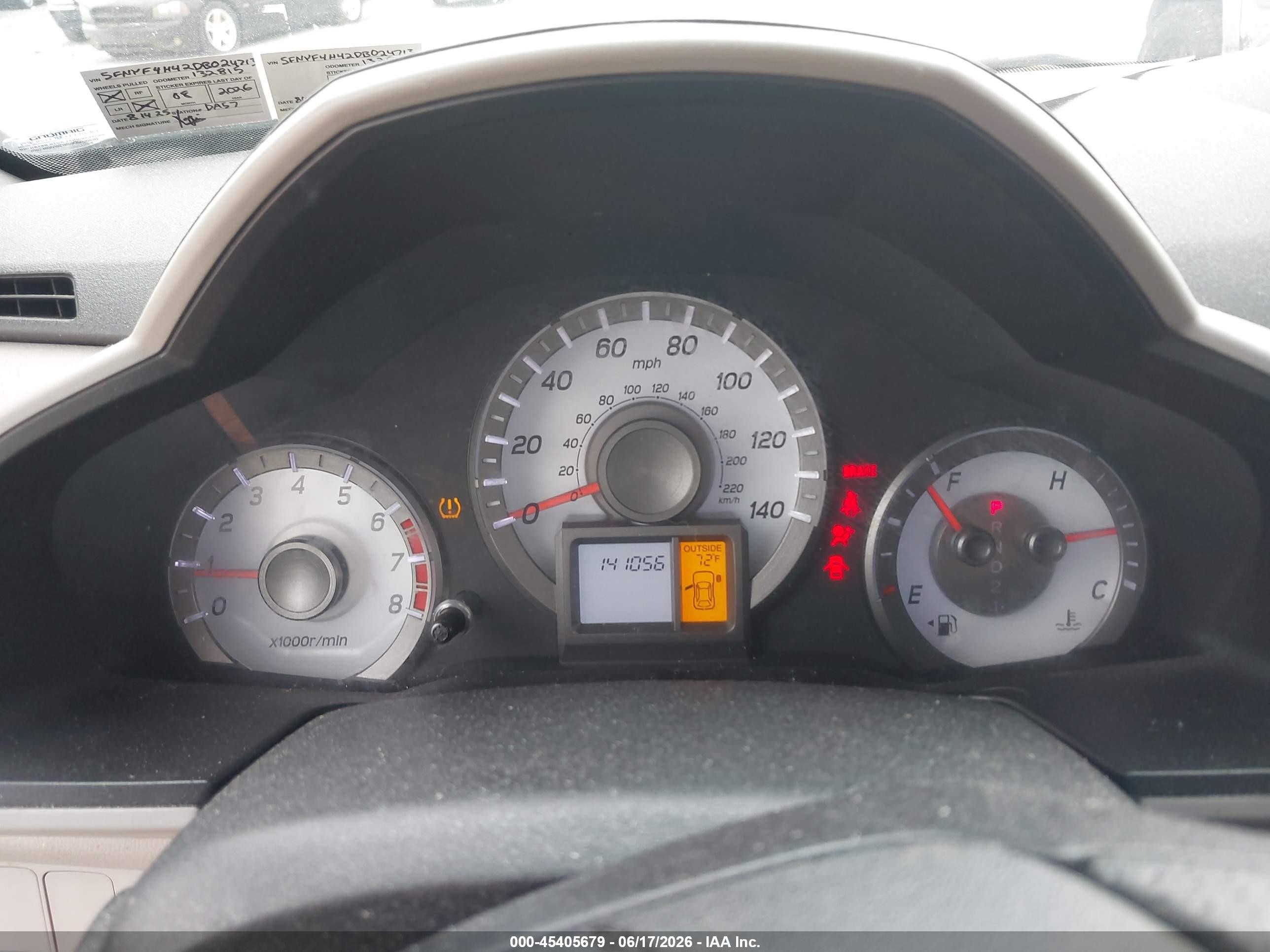 2013 Honda Pilot Ex Gray vin: 5FNYF4H42DB024713