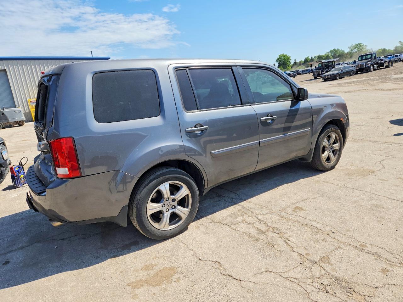 2013 Honda Pilot Ex Charcoal vin: 5FNYF4H42DB059817