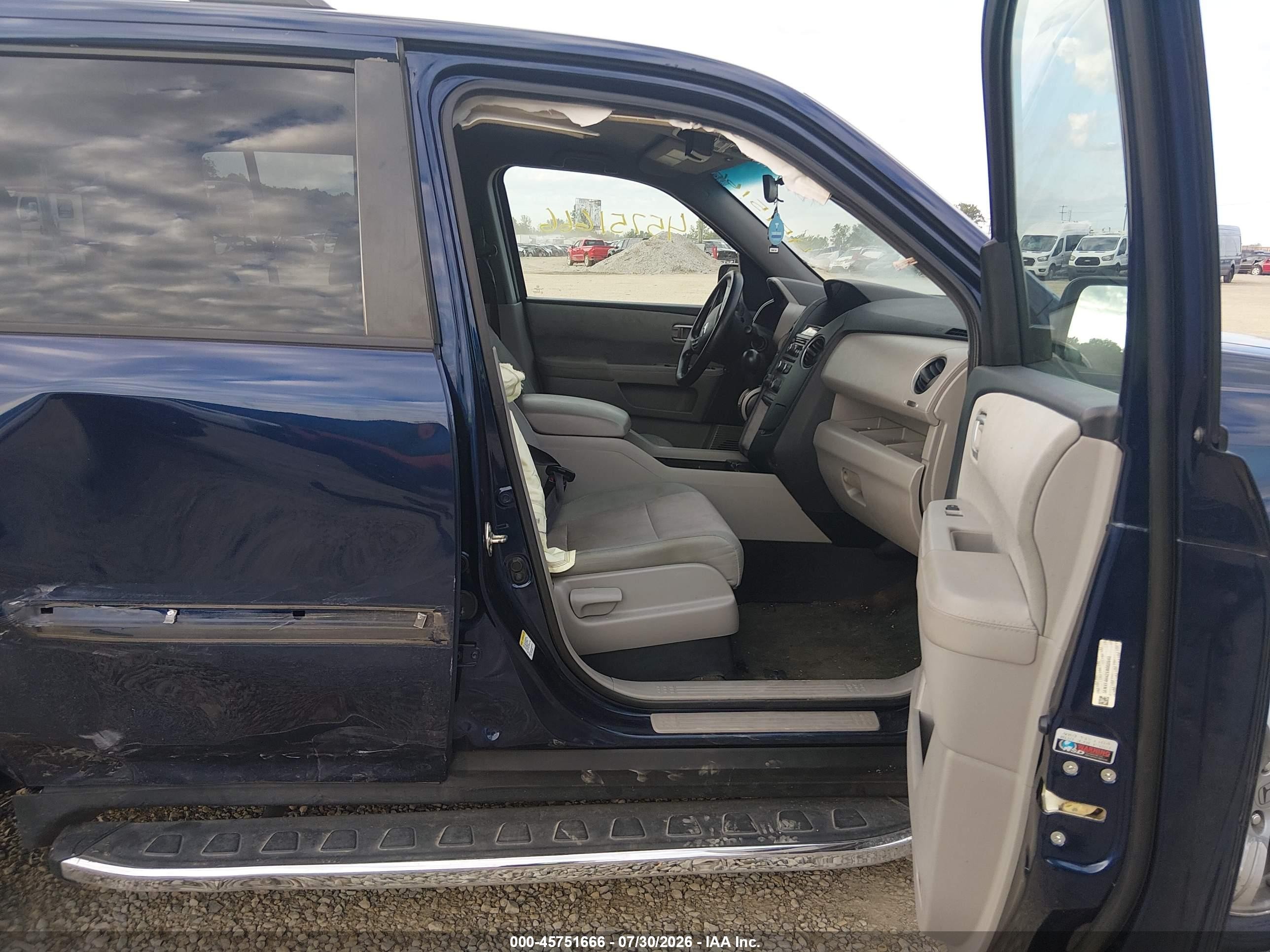 2014 Honda Pilot Ex Blue vin: 5FNYF4H42EB002048