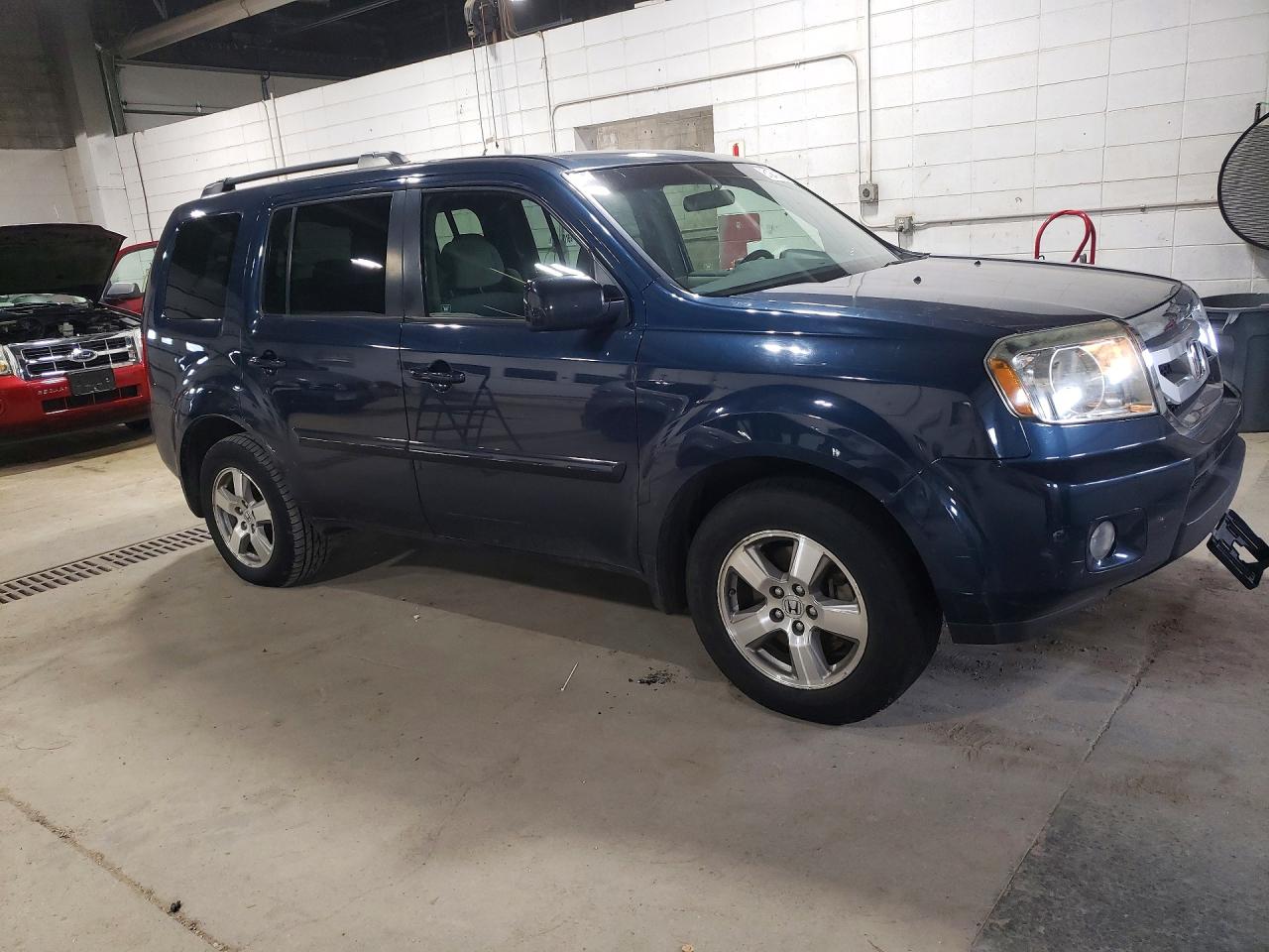 2010 Honda Pilot Ex Blue vin: 5FNYF4H43AB008225
