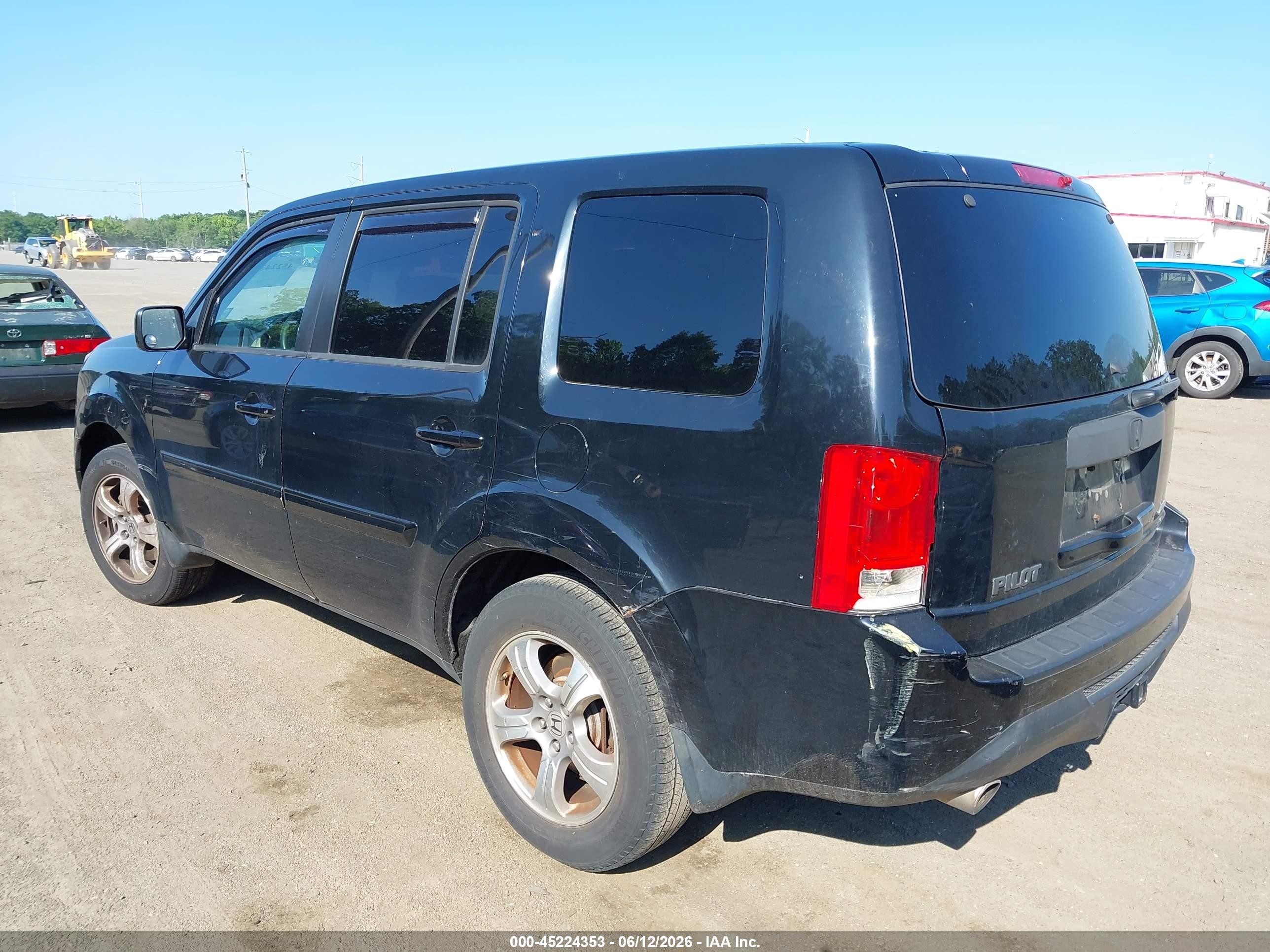 2013 Honda Pilot Ex Black vin: 5FNYF4H43DB045702