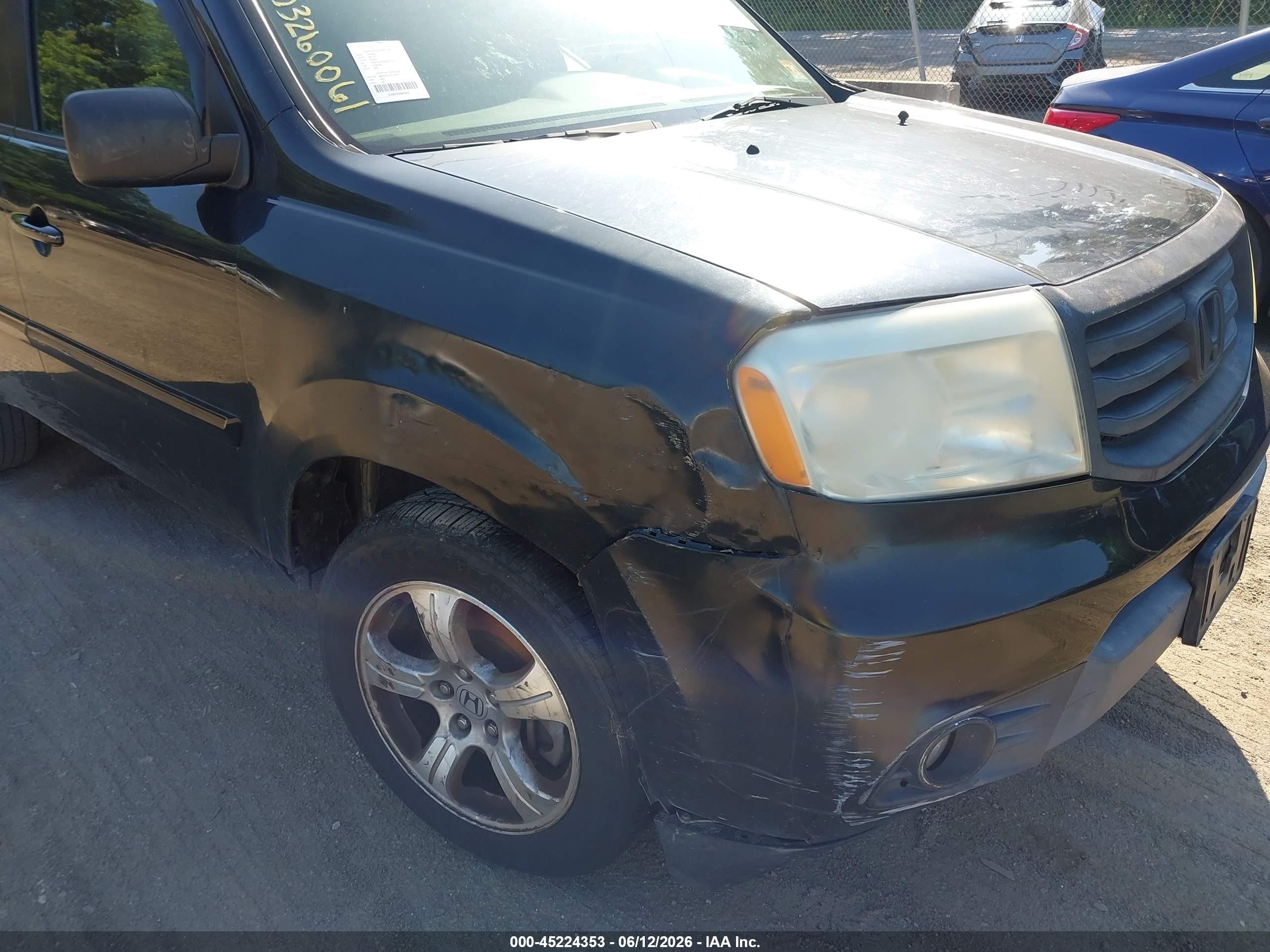 2013 Honda Pilot Ex Black vin: 5FNYF4H43DB045702