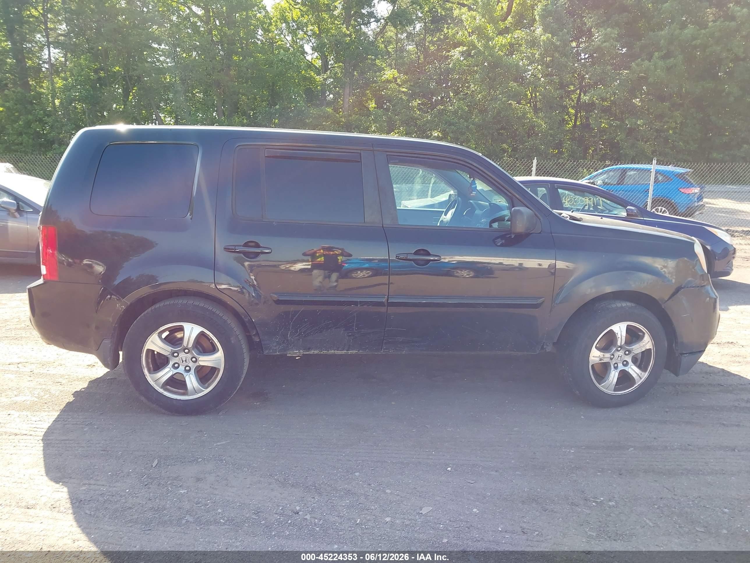 2013 Honda Pilot Ex Black vin: 5FNYF4H43DB045702